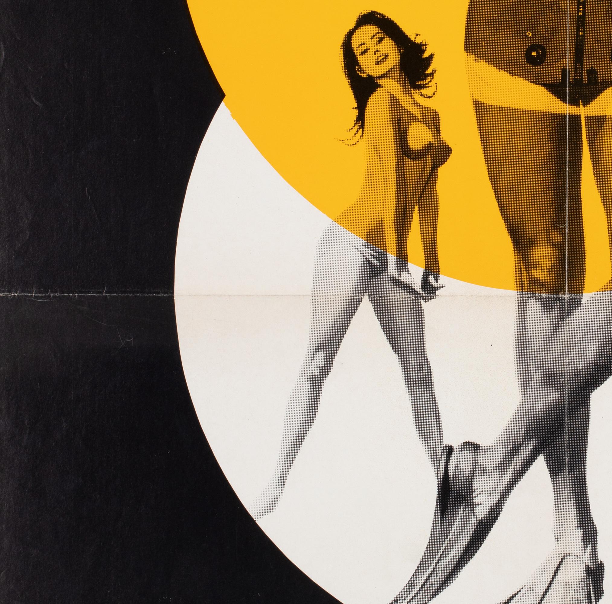 Paper Thunderball R1972 Danish A1 Film Movie Poster, Robert McGinnis For Sale