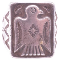 Thunderbird Contemporary Native American Signet Ring 