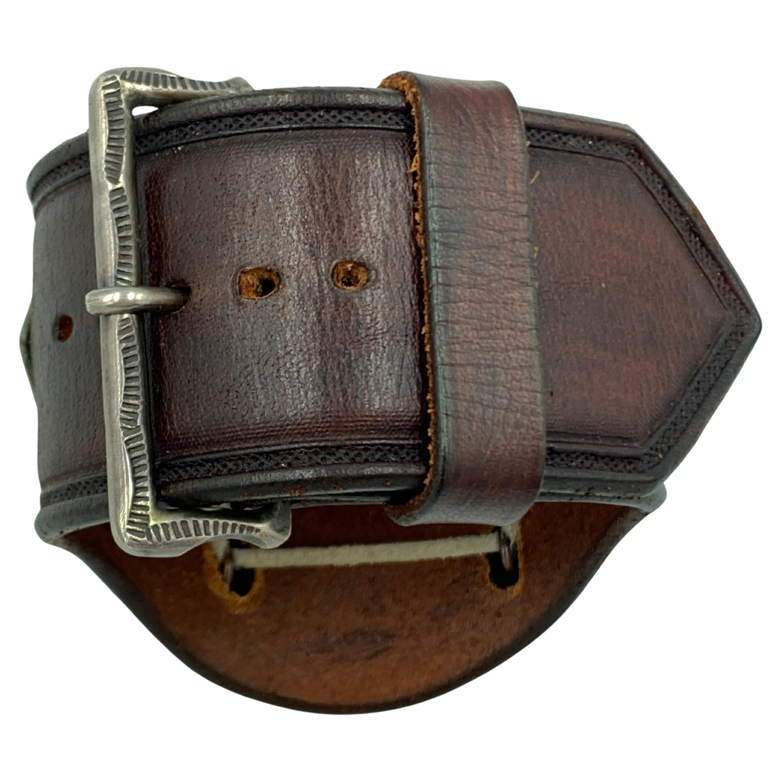 Thunderbird Leder-Manschettenknöpfe im Angebot 1