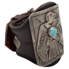 Thunderbird Leather Cuff