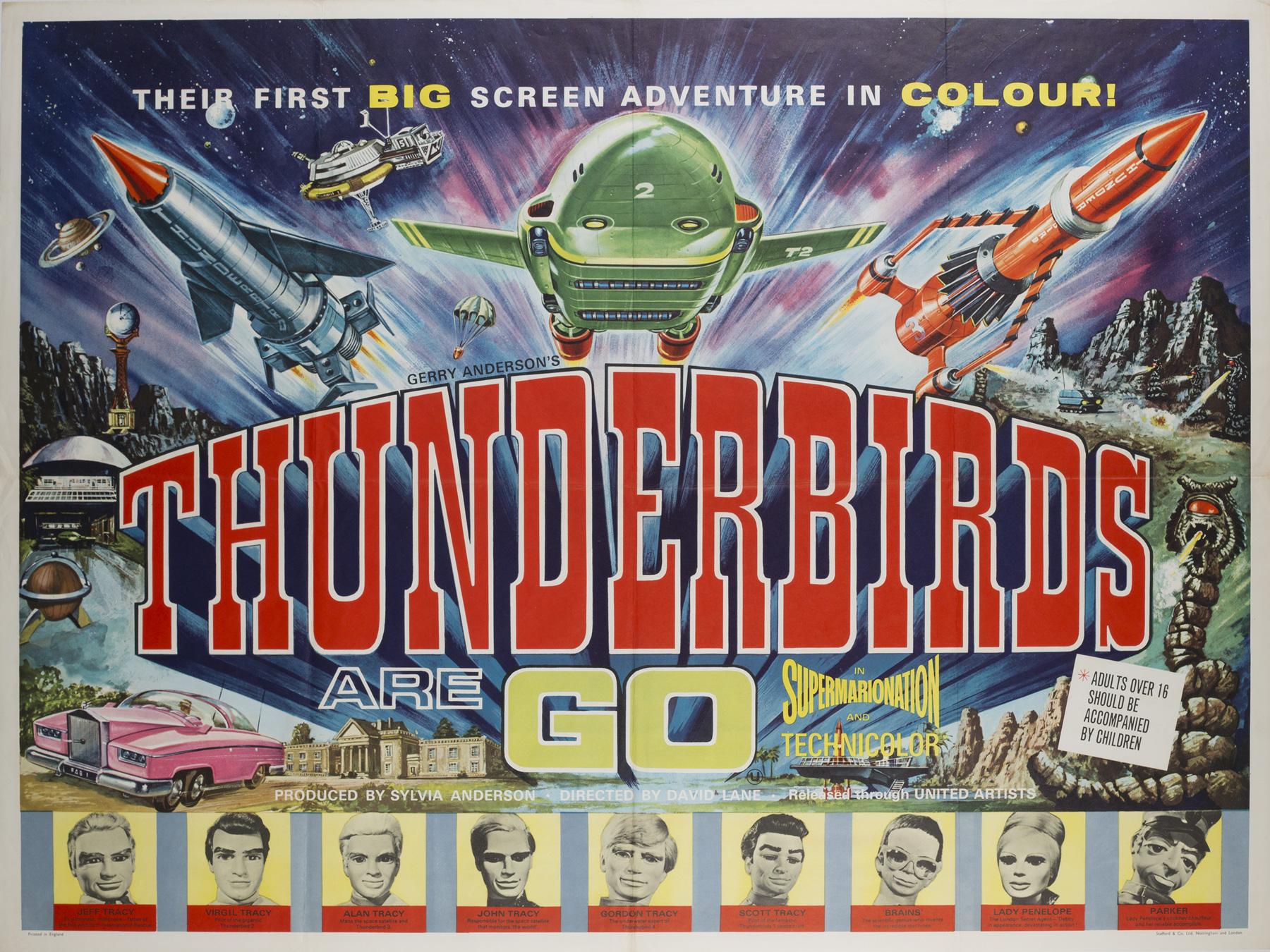Thunderbirds Are Go! British UK Film Poster, 1966