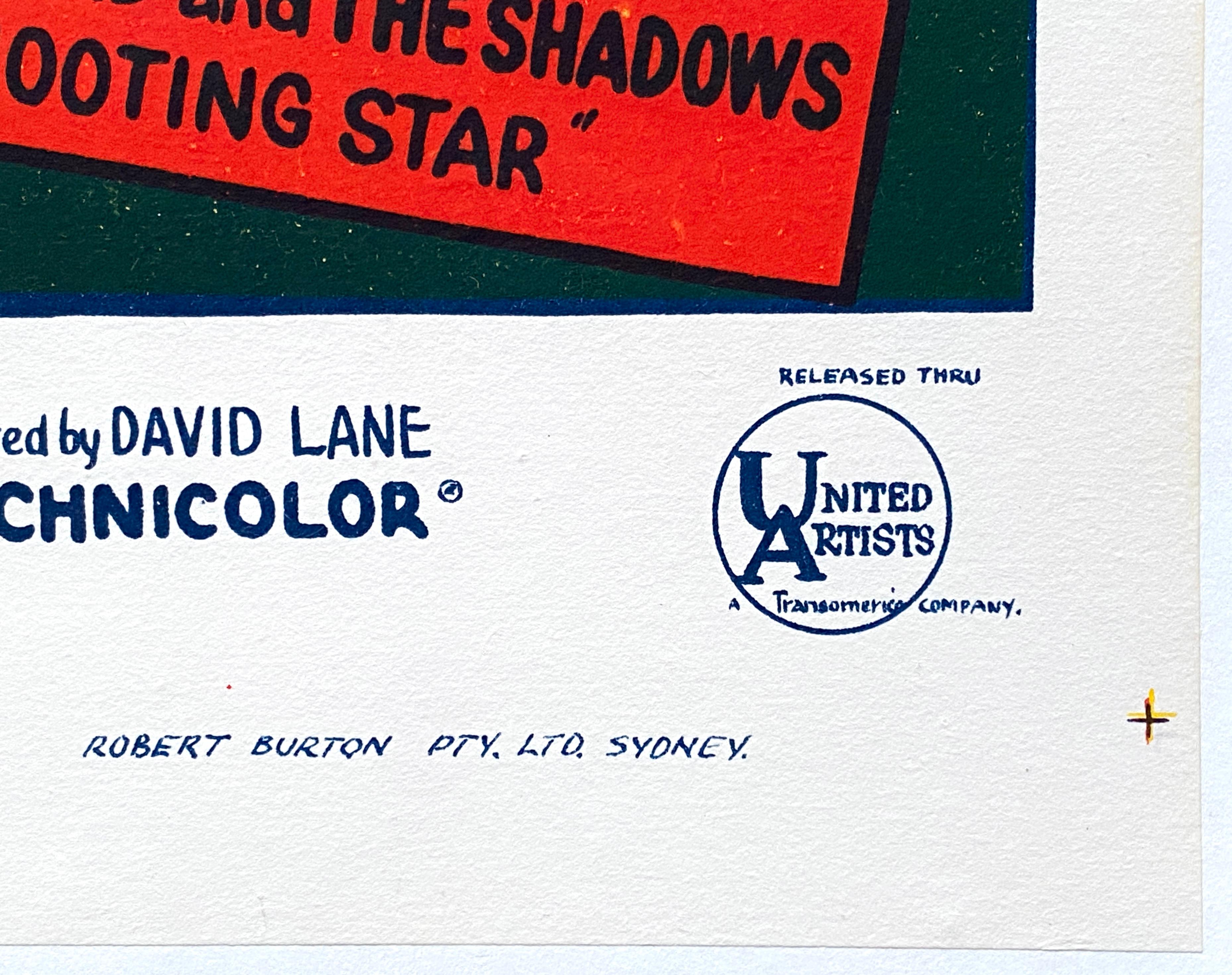 Metà XX secolo Poster cinematografico australiano originale della locandina 