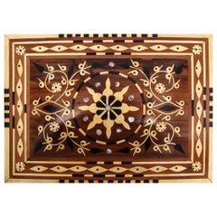 Moroccan Jewelry Box Handmade of Thuya Wood 