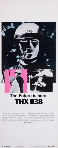THX 1138 1971 US Insert Film Poster