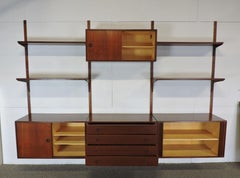 Thygesen Sorensen HG Midcentury Danish Modern Teak Modular Wall Unit