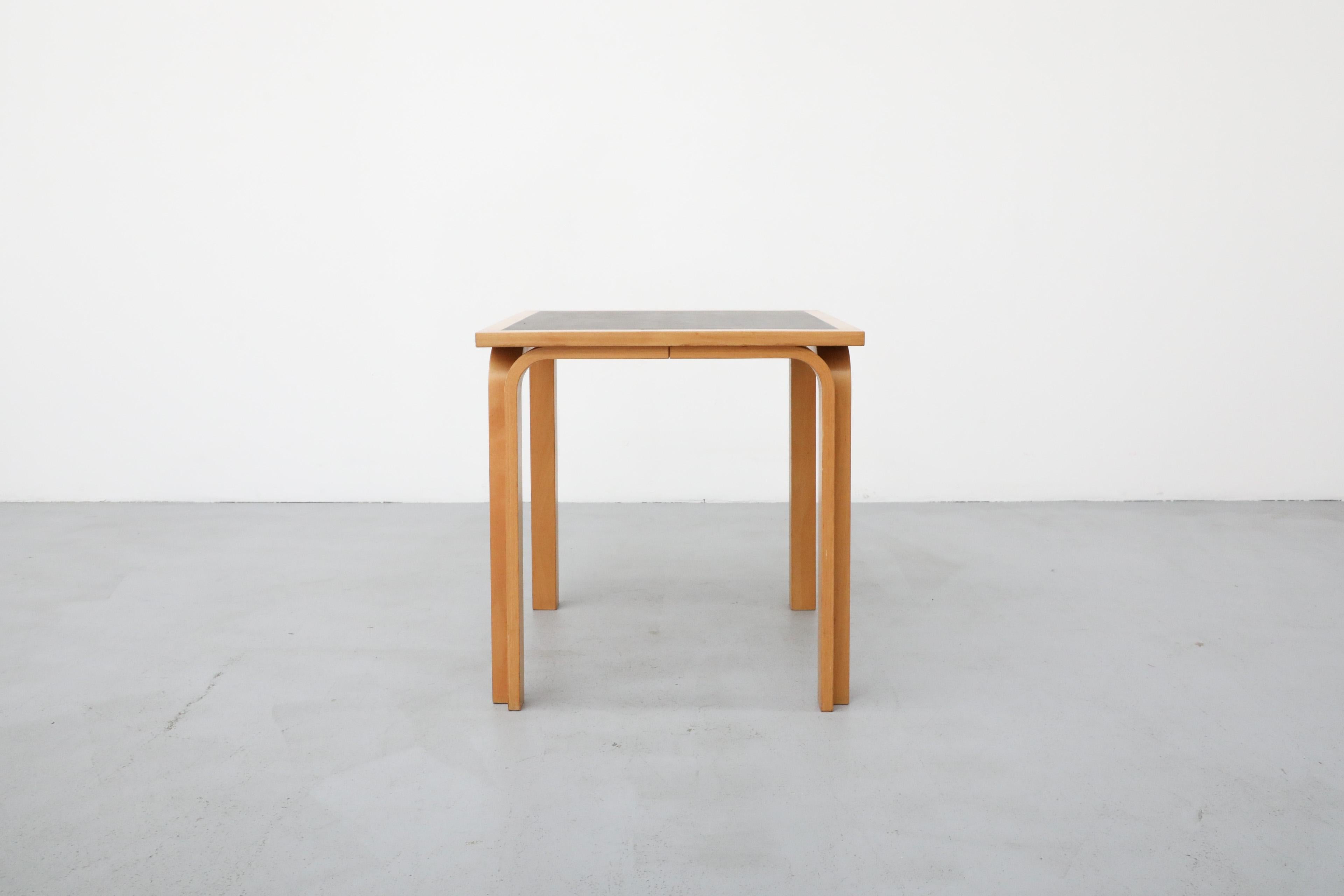 Mid-Century Modern Thygesen & Sørensen Square Birch & Black Danish Center Table for Magnus Olesen