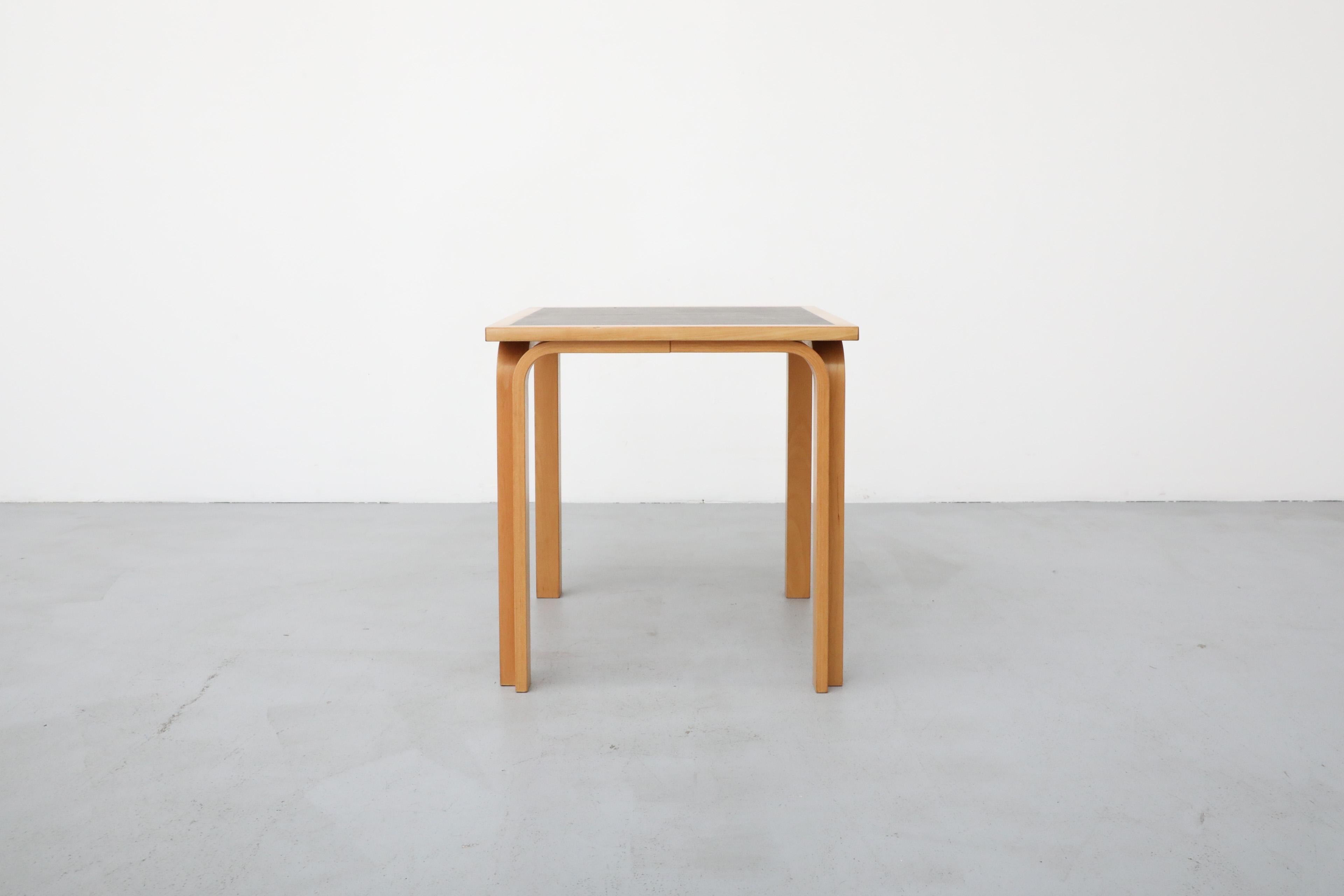 Formica Thygesen & Sørensen Square Birch & Black Danish Center Table for Magnus Olesen