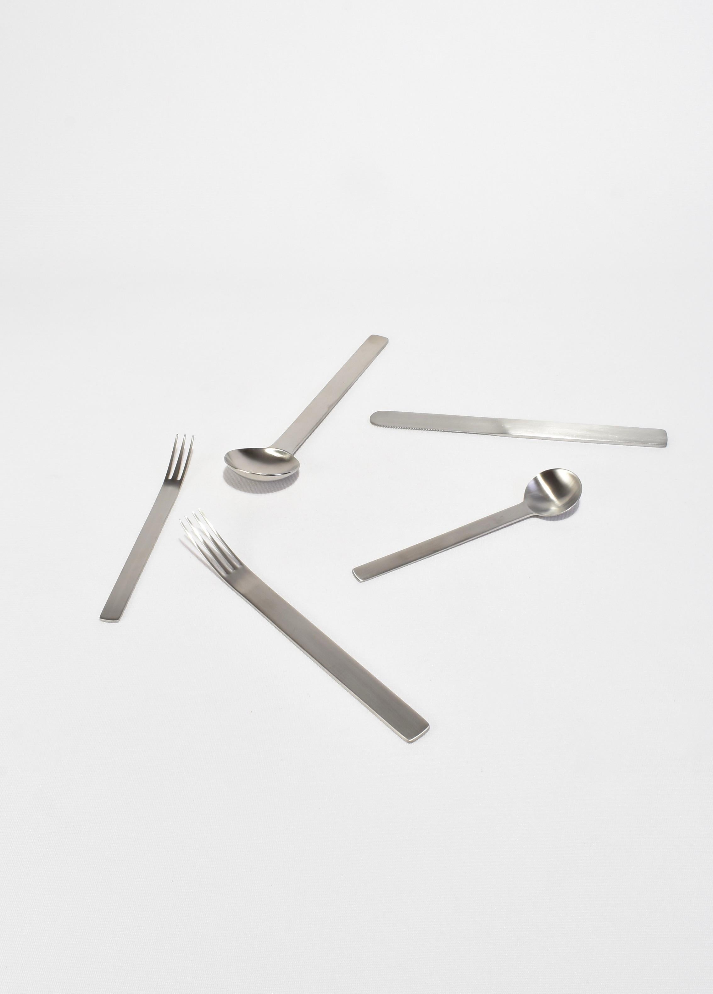 Stainless Steel TI-1 Boxed Cutlery Set, Matte For Sale