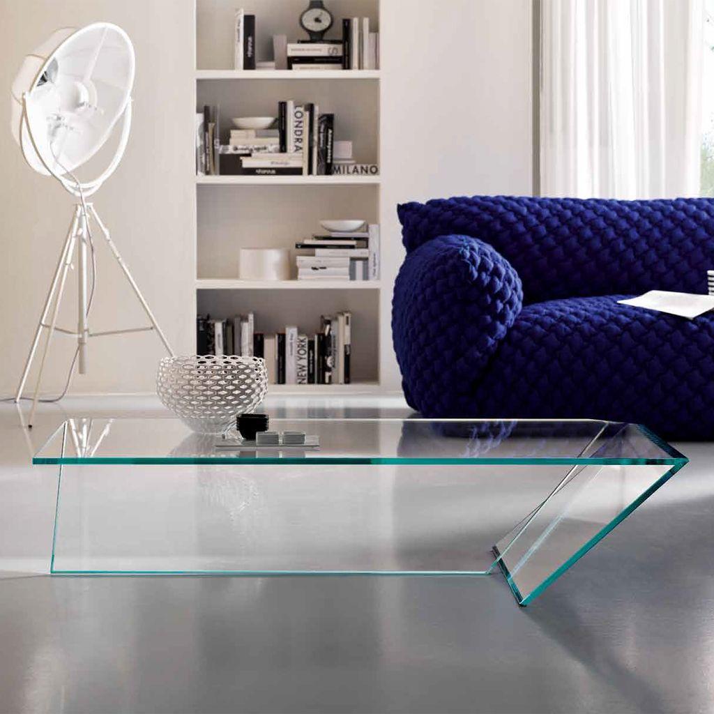 italien Table basse Ti Glass conçue par Gonzo & Vicari, fabriquée en Italie en vente