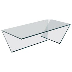 Ti Glass Coffee Table, Designed by Gonzo & Vicari, Made in Italy