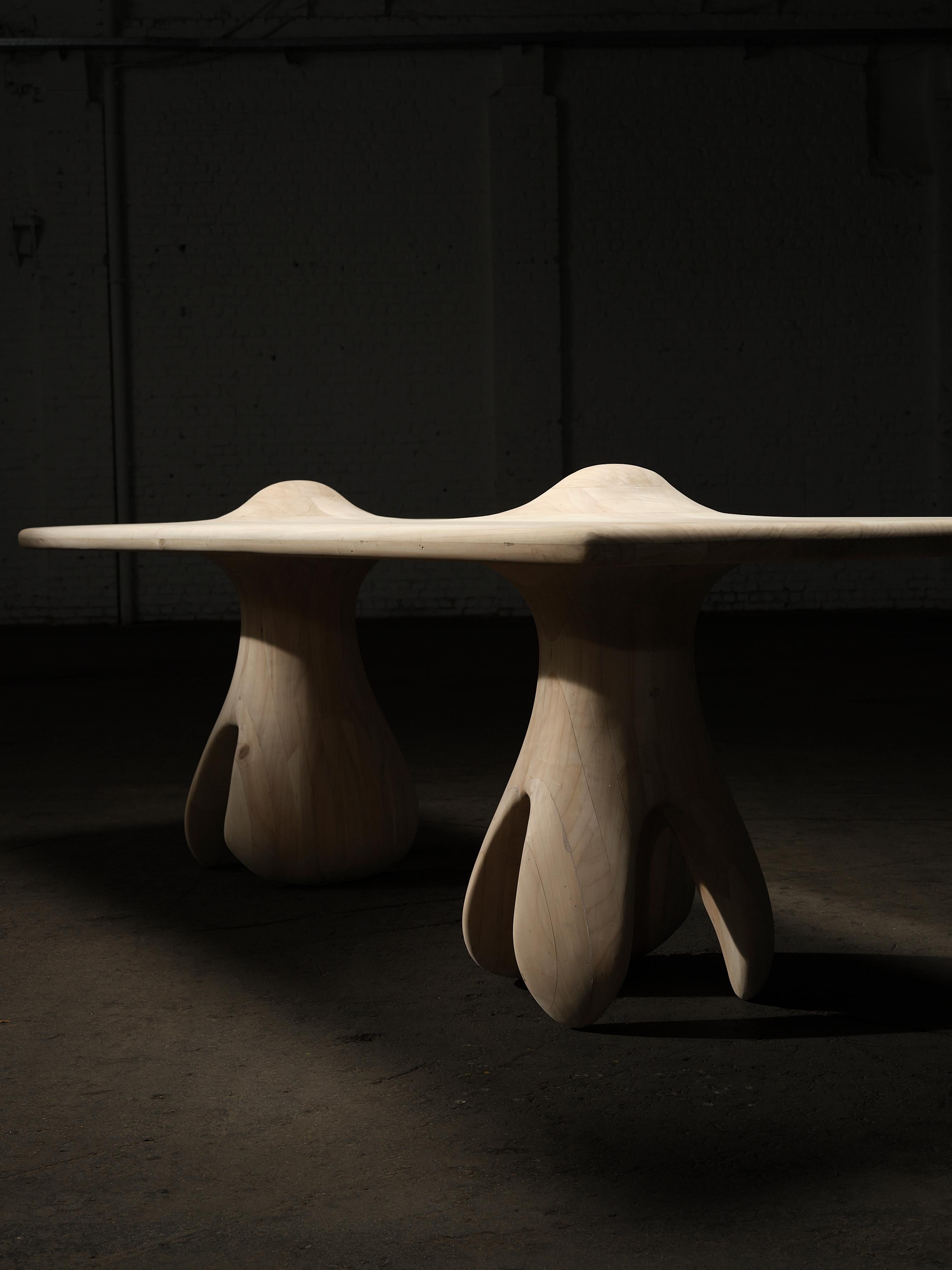 TI01 Birch Dining Table by Togigi In New Condition For Sale In Geneve, CH