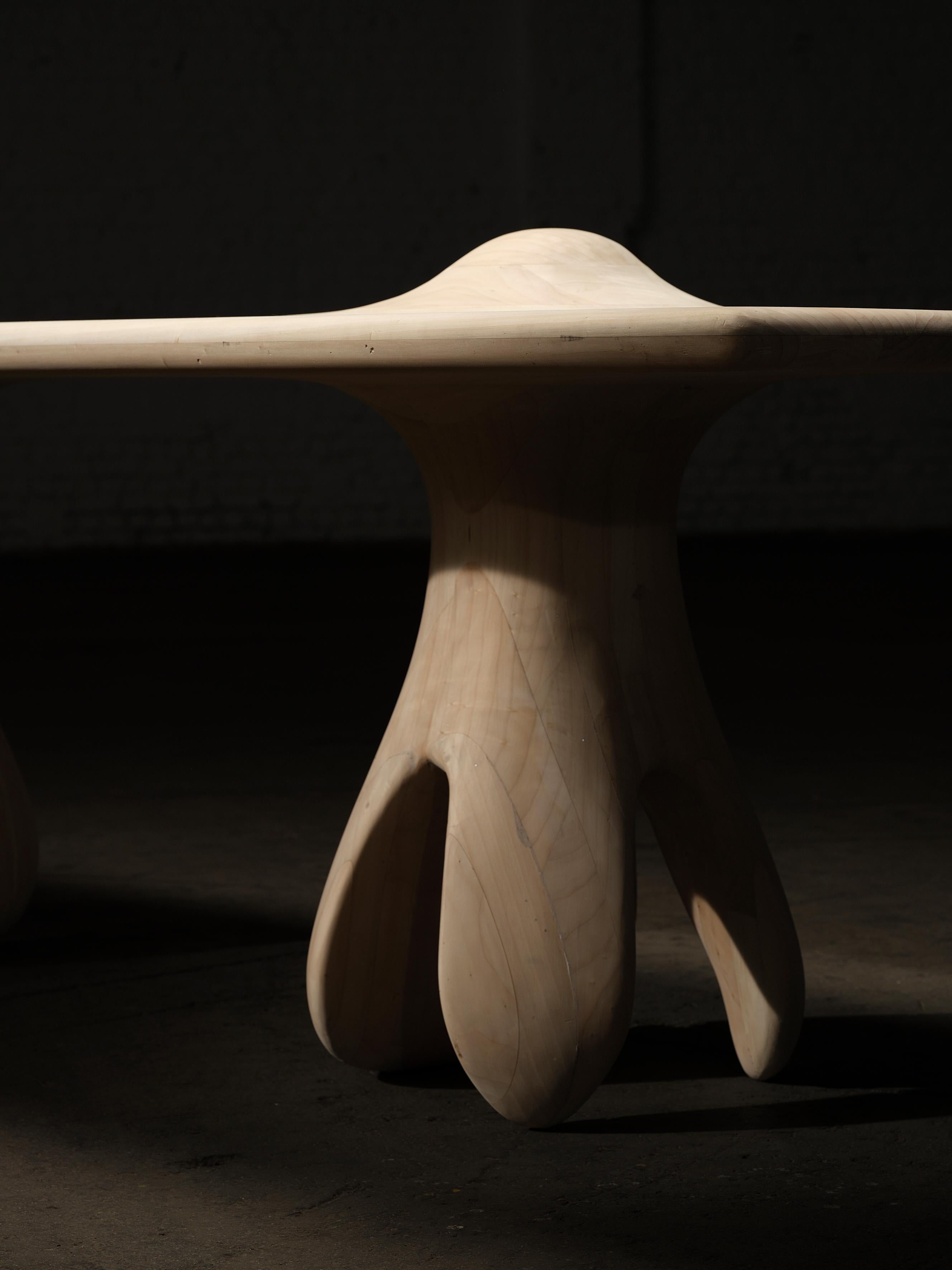 Italian TI01 Birch Dining Table by Togigi For Sale