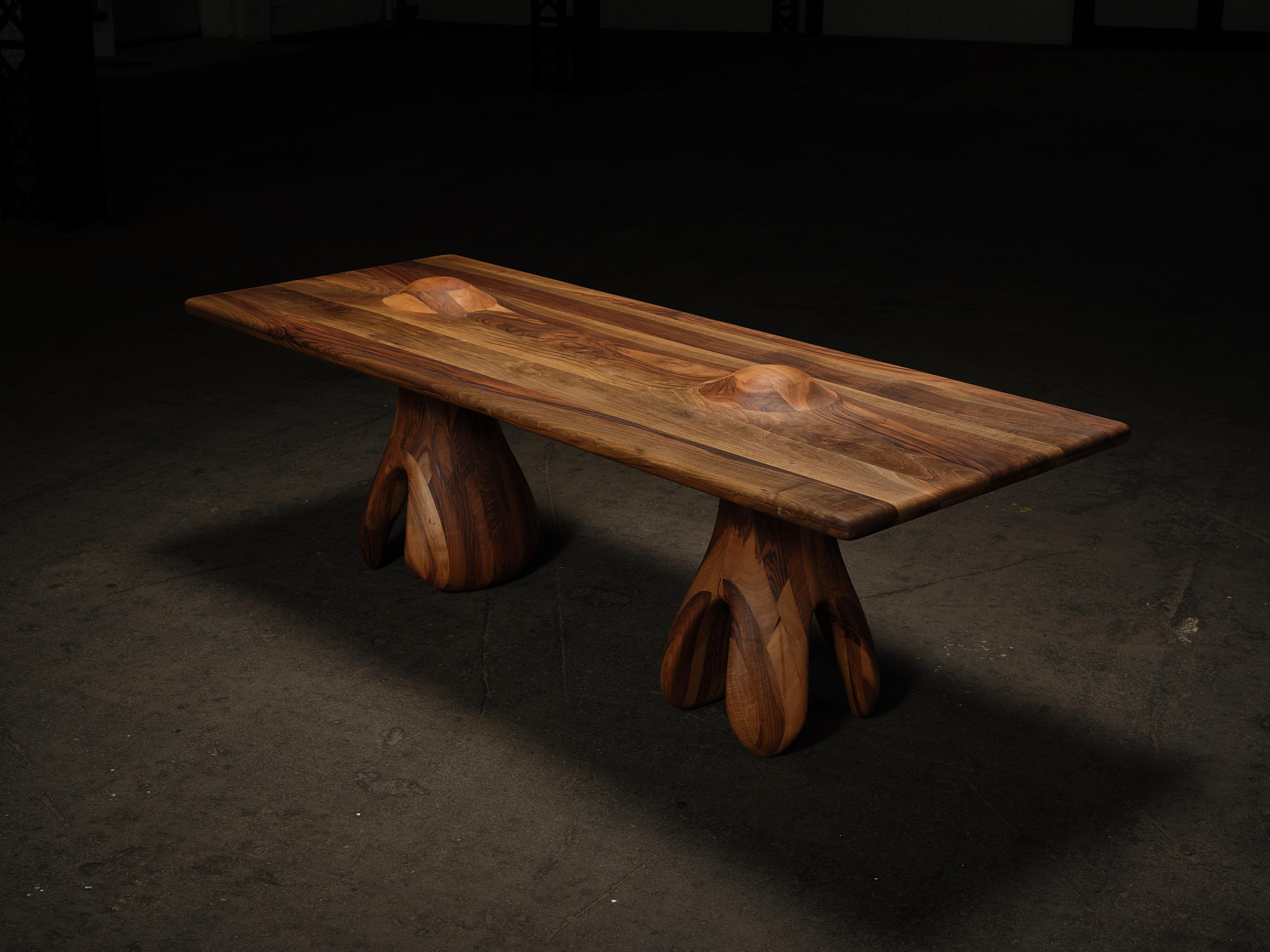 Autre TI01 Table de salle à manger en noyer par Togigi en vente