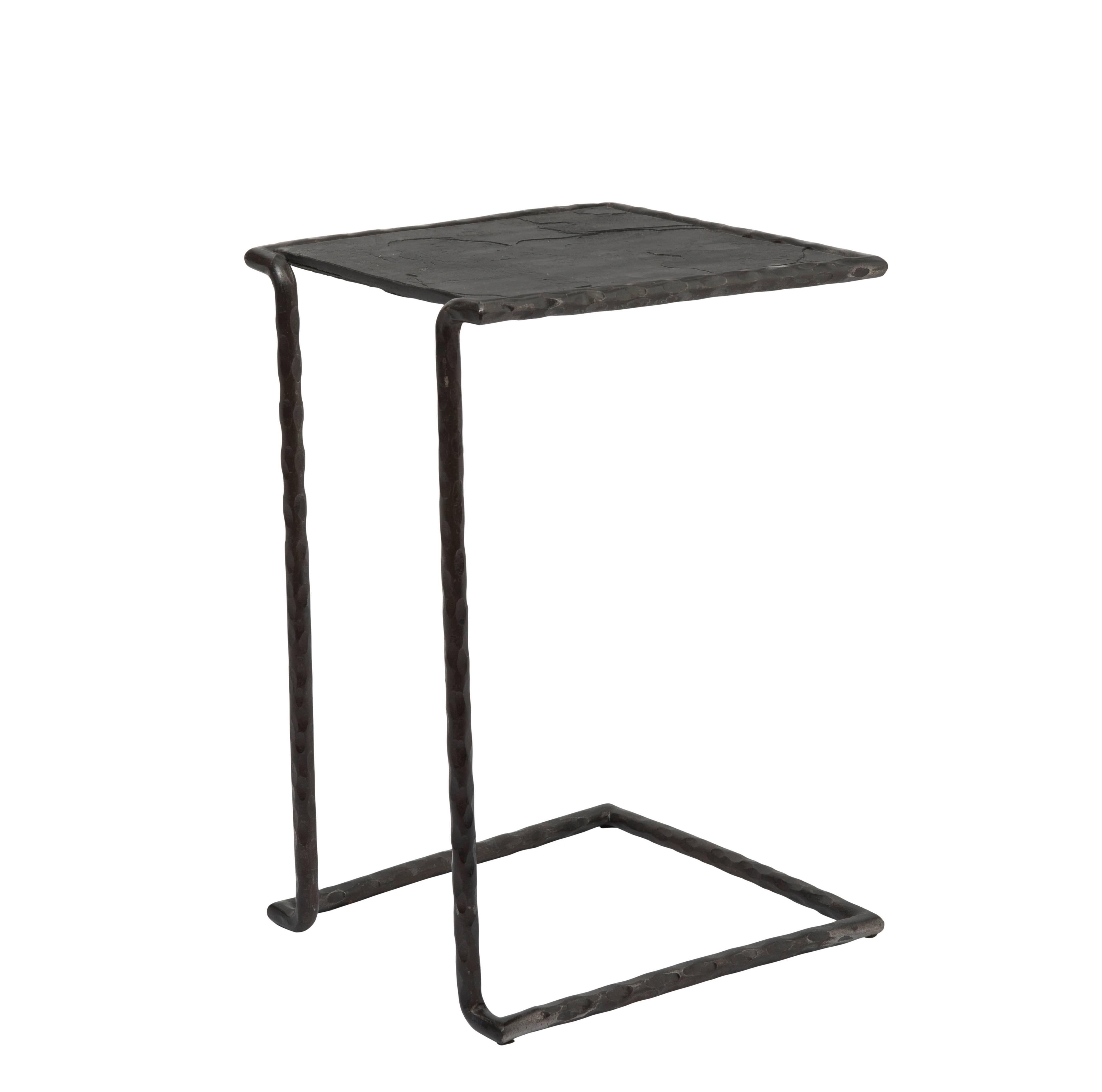 South African Tiago Square Side Table 'with No Parallel Lines' Designed by Solving Spaces For Sale