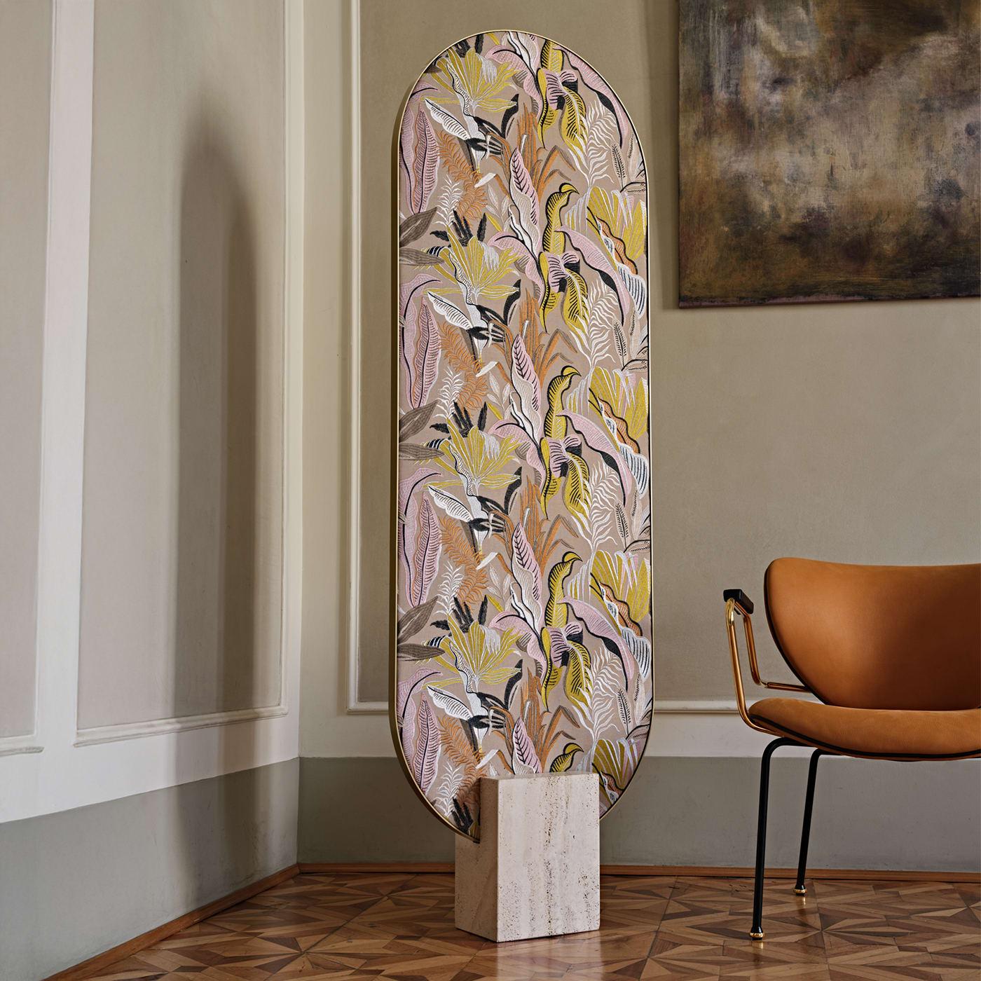 Tìam Fabric-Covered Freestanding Full-Lenght Mirror In New Condition For Sale In Milan, IT