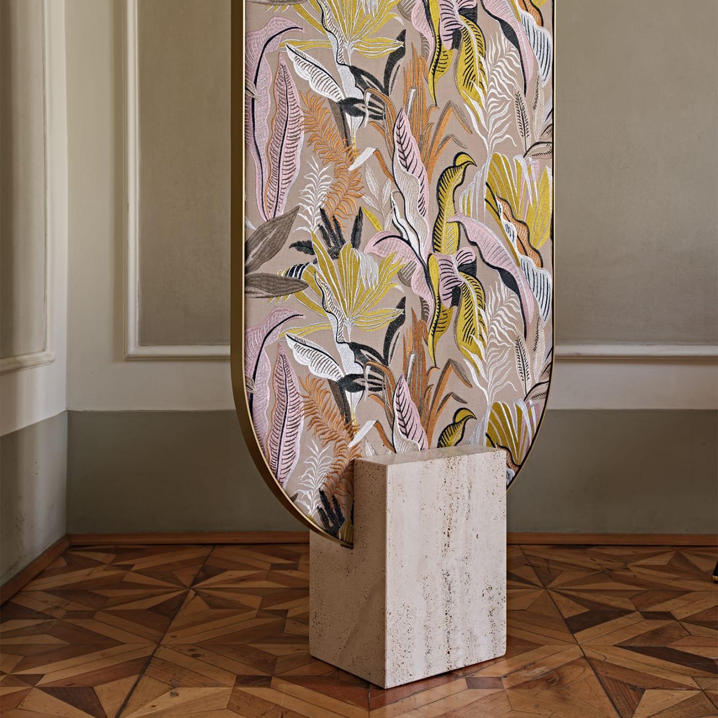 Contemporary Tìam Fabric-Covered Freestanding Full-Lenght Mirror For Sale