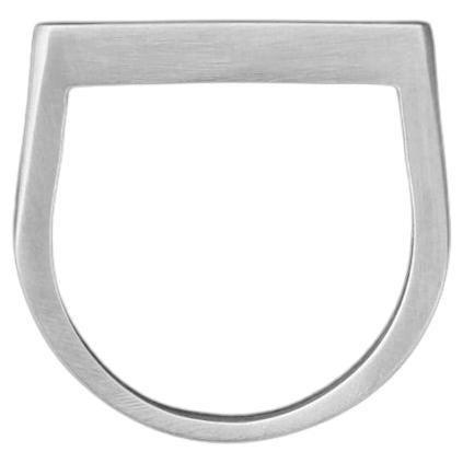 Tiana Marie Combes White Gold Stirrup Ring For Sale