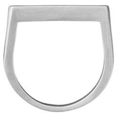 Tiana Marie Combes White Gold Stirrup Ring