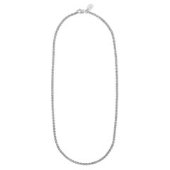 Tiana Marie Combes White Gold Woven Chain Necklace