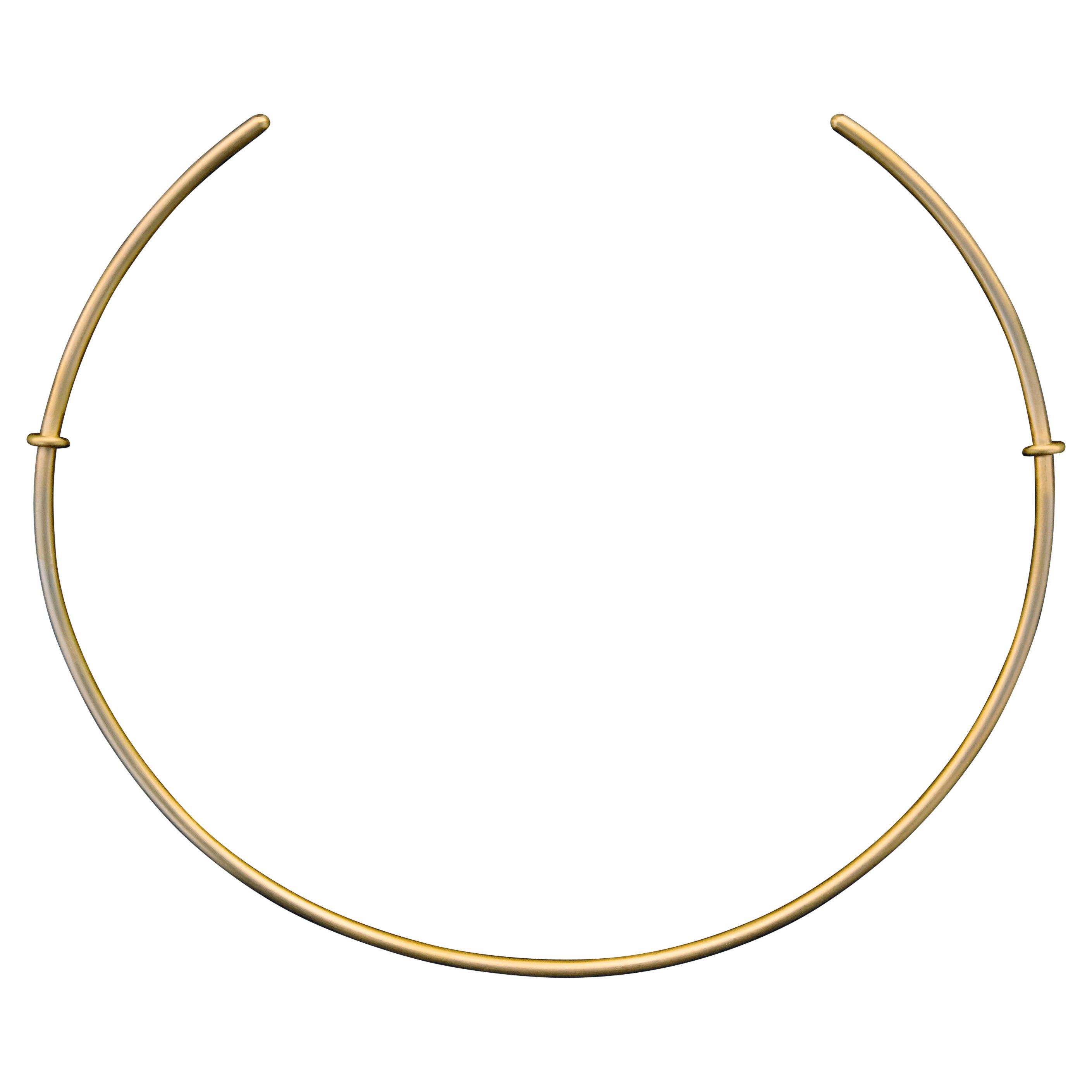 Tiana Marie Combes Halskette aus Gelbgold mit römischem Kragen im Angebot