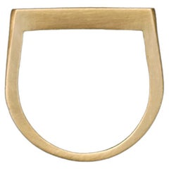 Tiana Marie Combes Yellow Gold Stirrup Ring
