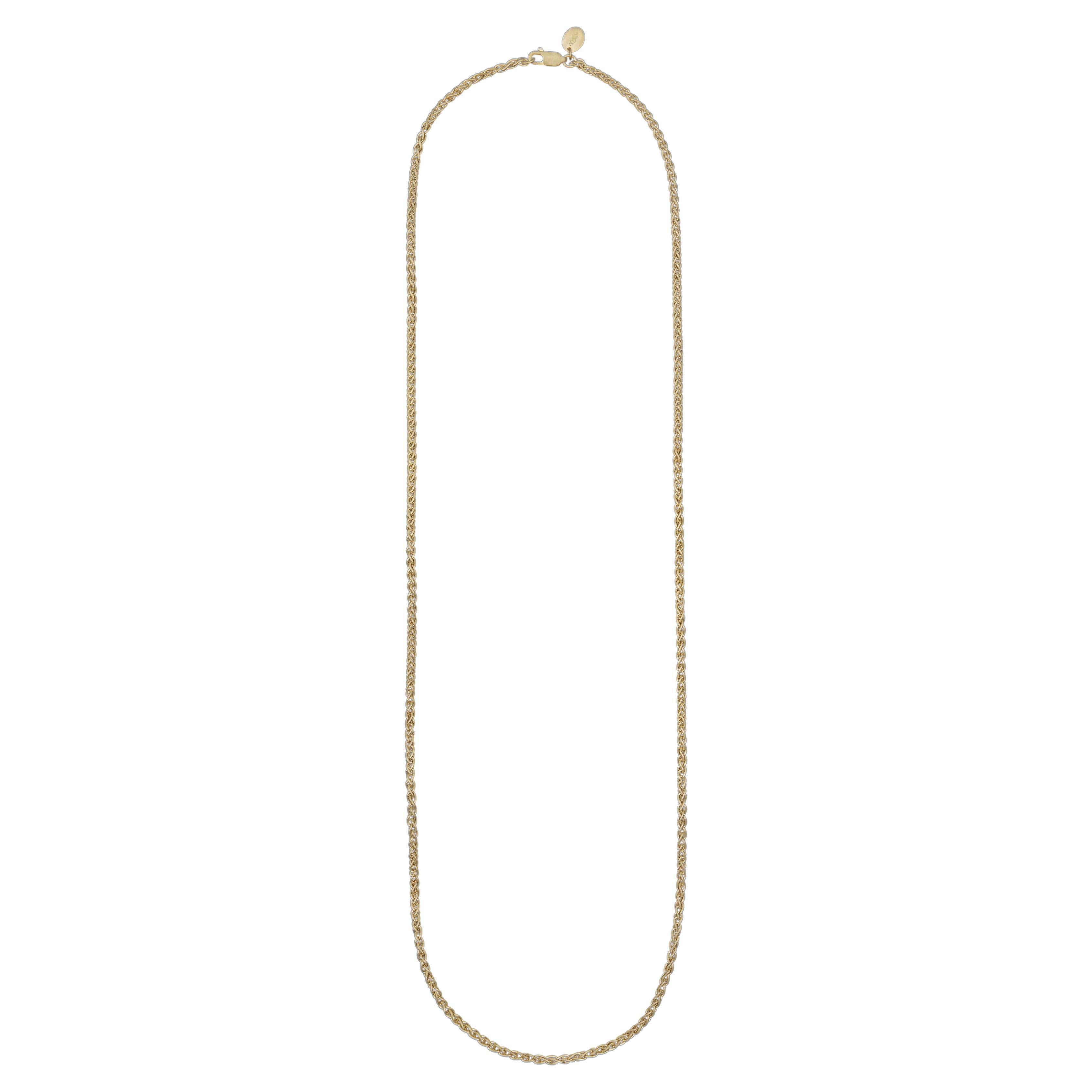 Tiana Marie Combes Yellow Gold Woven Chain Necklace