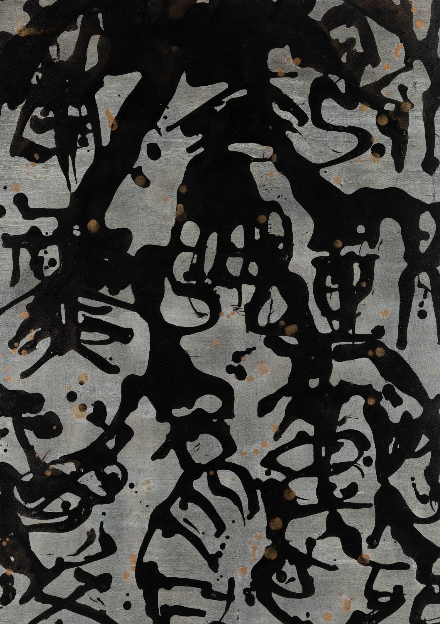 Tianliang Cheng Abstraktes Original Acryl auf Leinwand „Abstrakte Welt III“ im Angebot 1