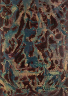 Tianliang Cheng Óleo Original Abstracto Sobre Lienzo "Ritmo"