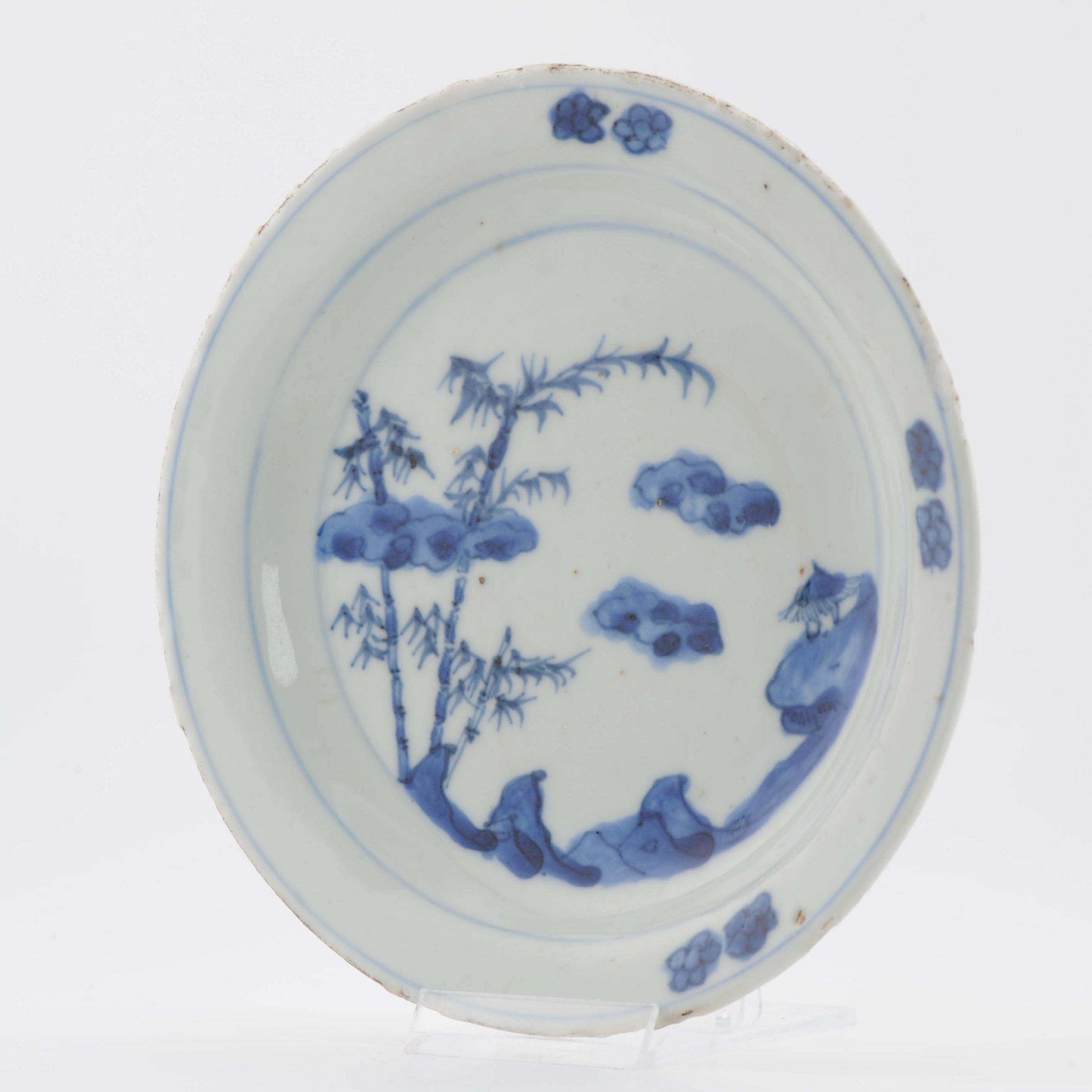 Tianqi Paisaje montañoso Kosometsuke Porcelana china antigua Ming, s. XVII Chino en venta