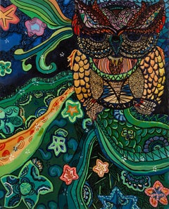 Tianying Li Jugendstil Original Ölgemälde auf Leinwand „Fantasy“ von Tianying Li