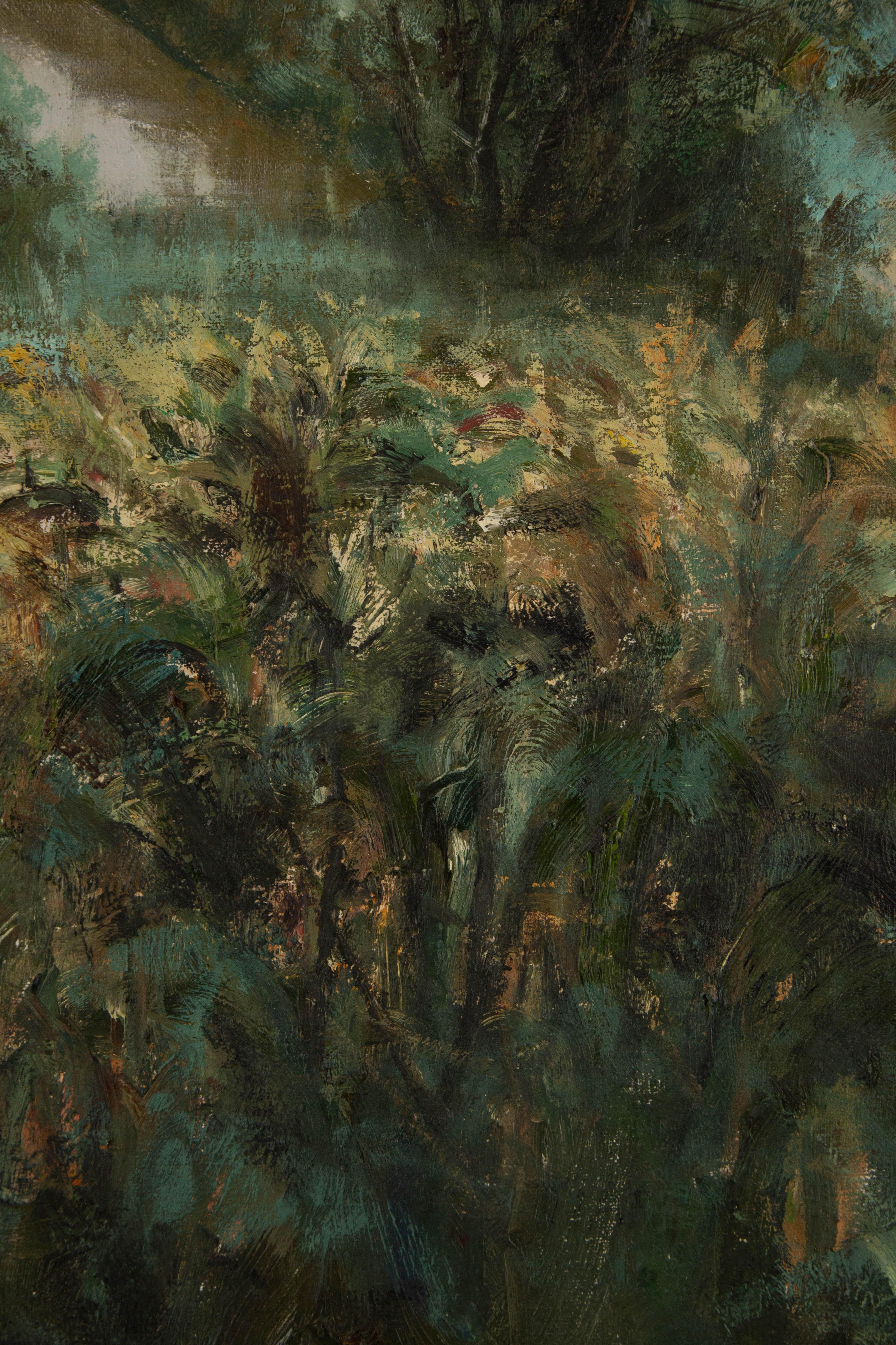 Tianyu Pan Peinture à l'huile originale post-impressionniste 