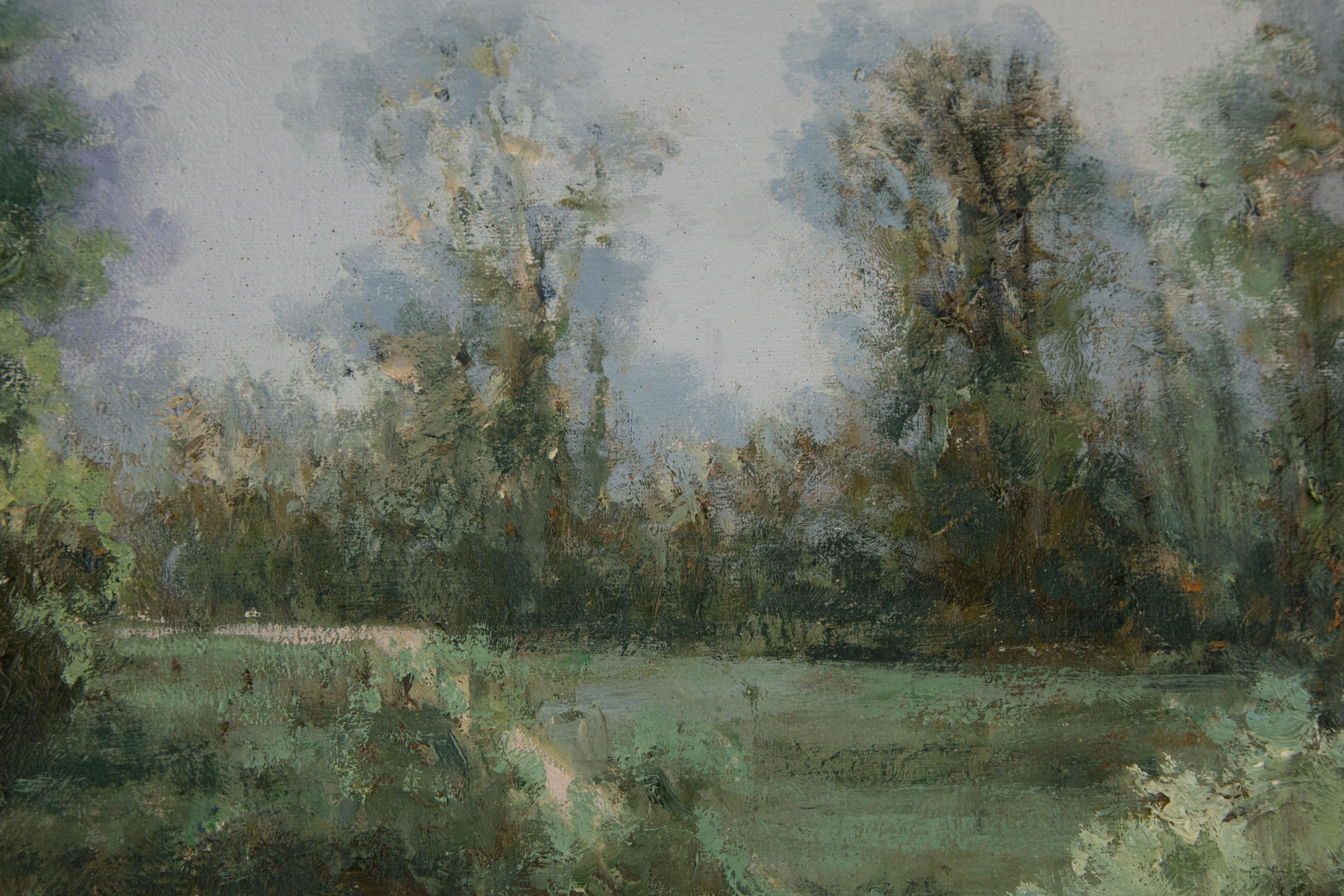 Tianyu Pan Peinture à l'huile originale post-impressionniste 