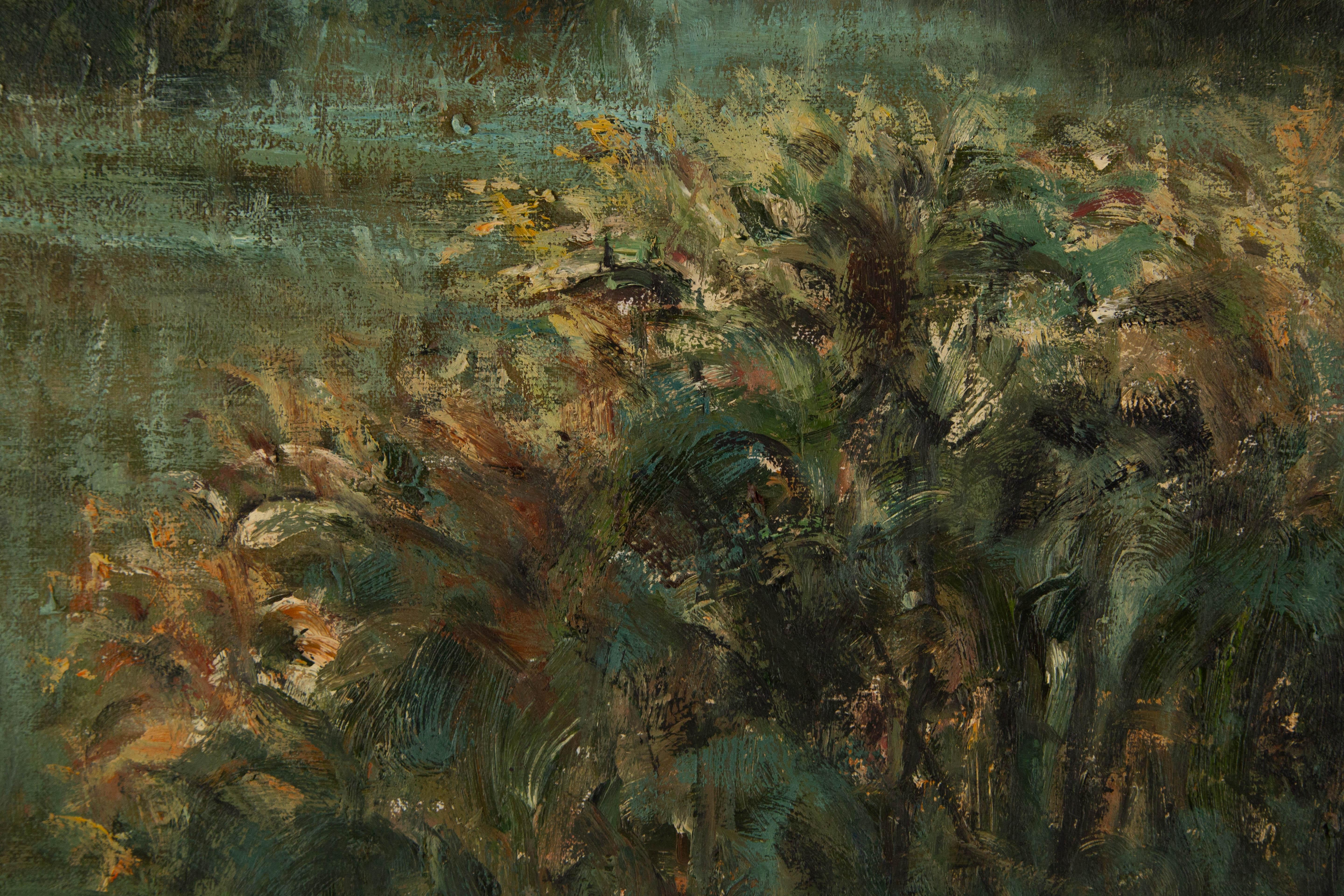 Tianyu Pan Peinture à l'huile originale post-impressionniste 