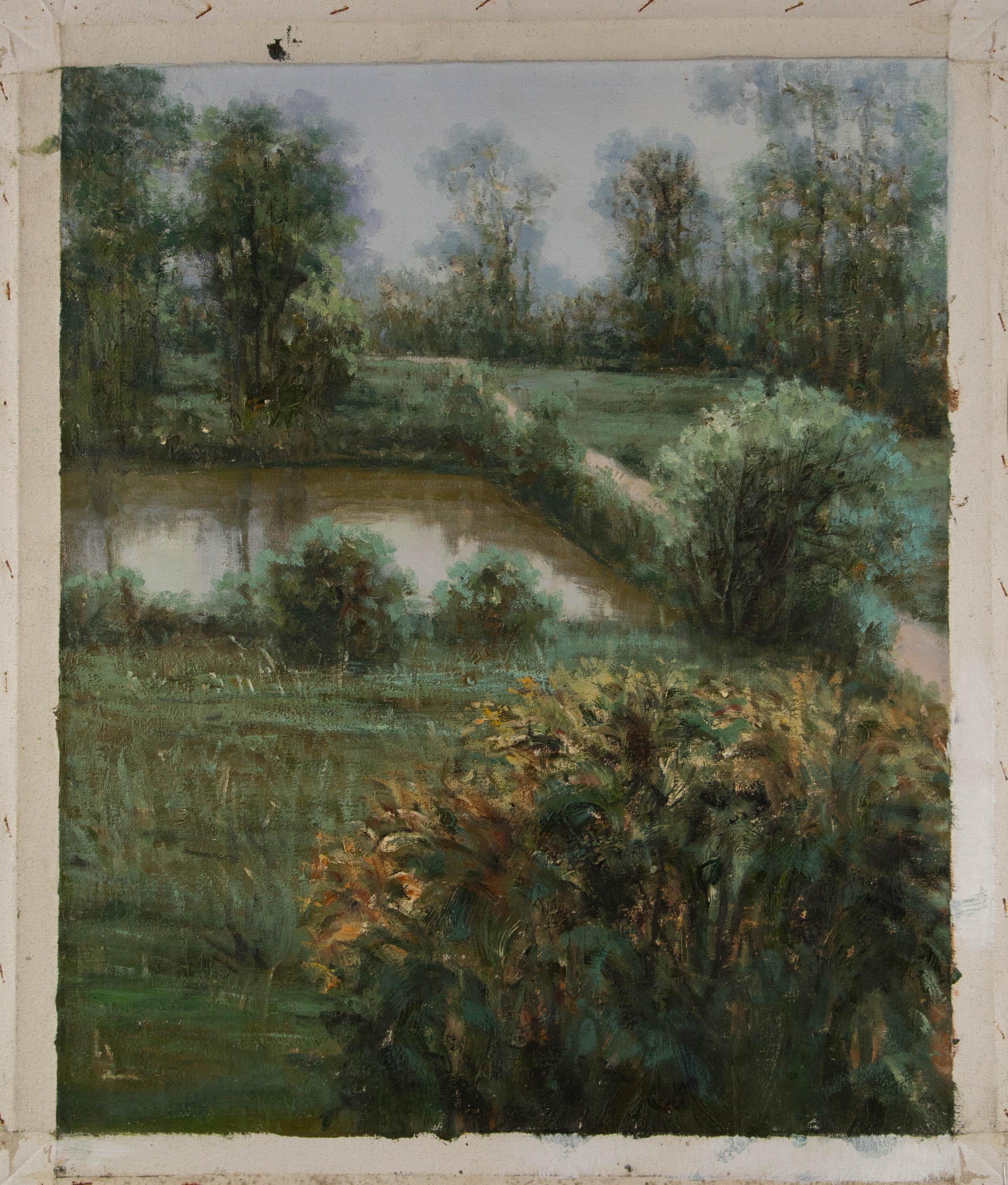 Tianyu Pan Peinture à l'huile originale post-impressionniste 