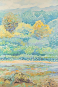 Tianyu Pan Paysage Original Huile sur Toile "Spring Series I"