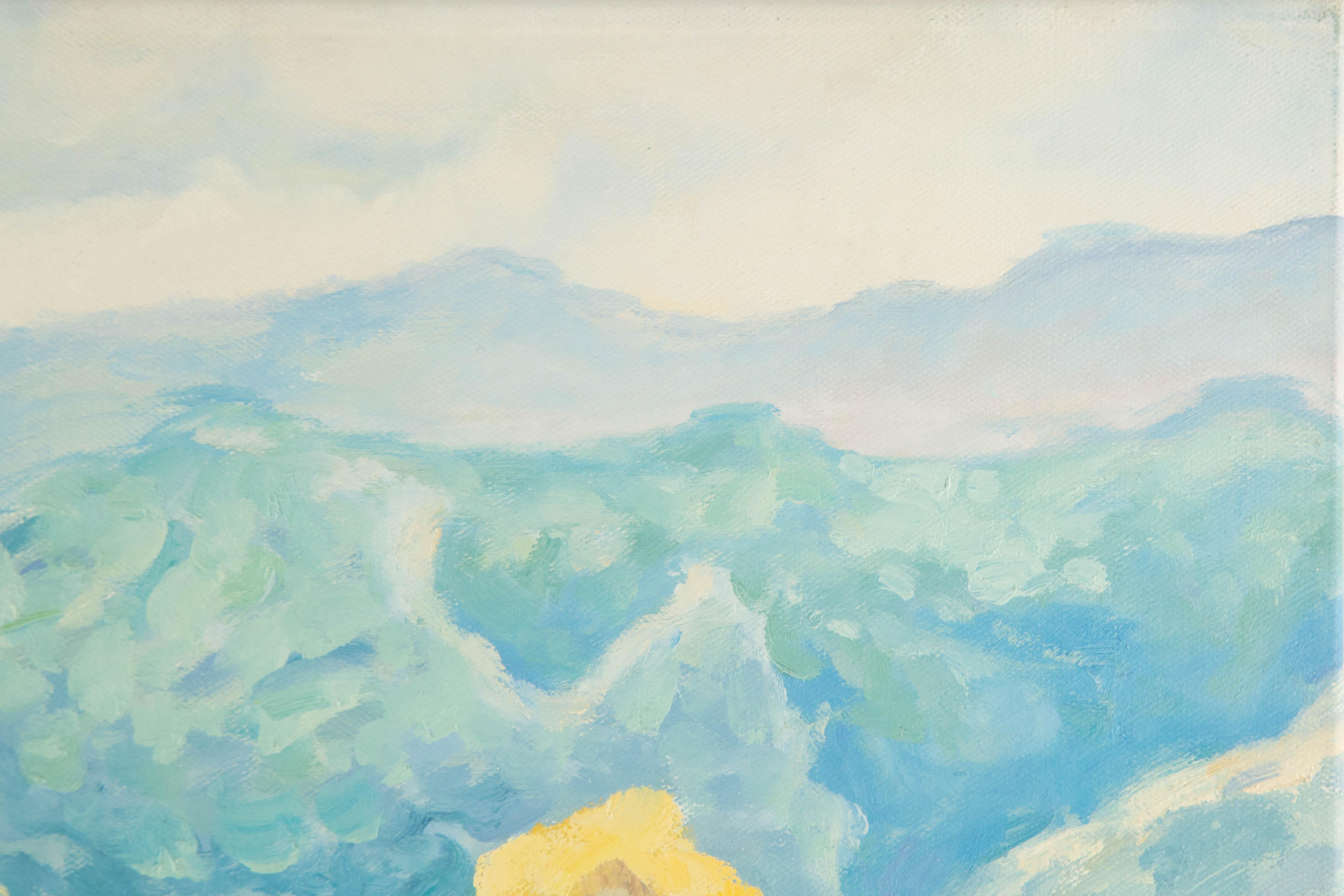 Tianyu Pan Landscape Original Oil On Canvas 