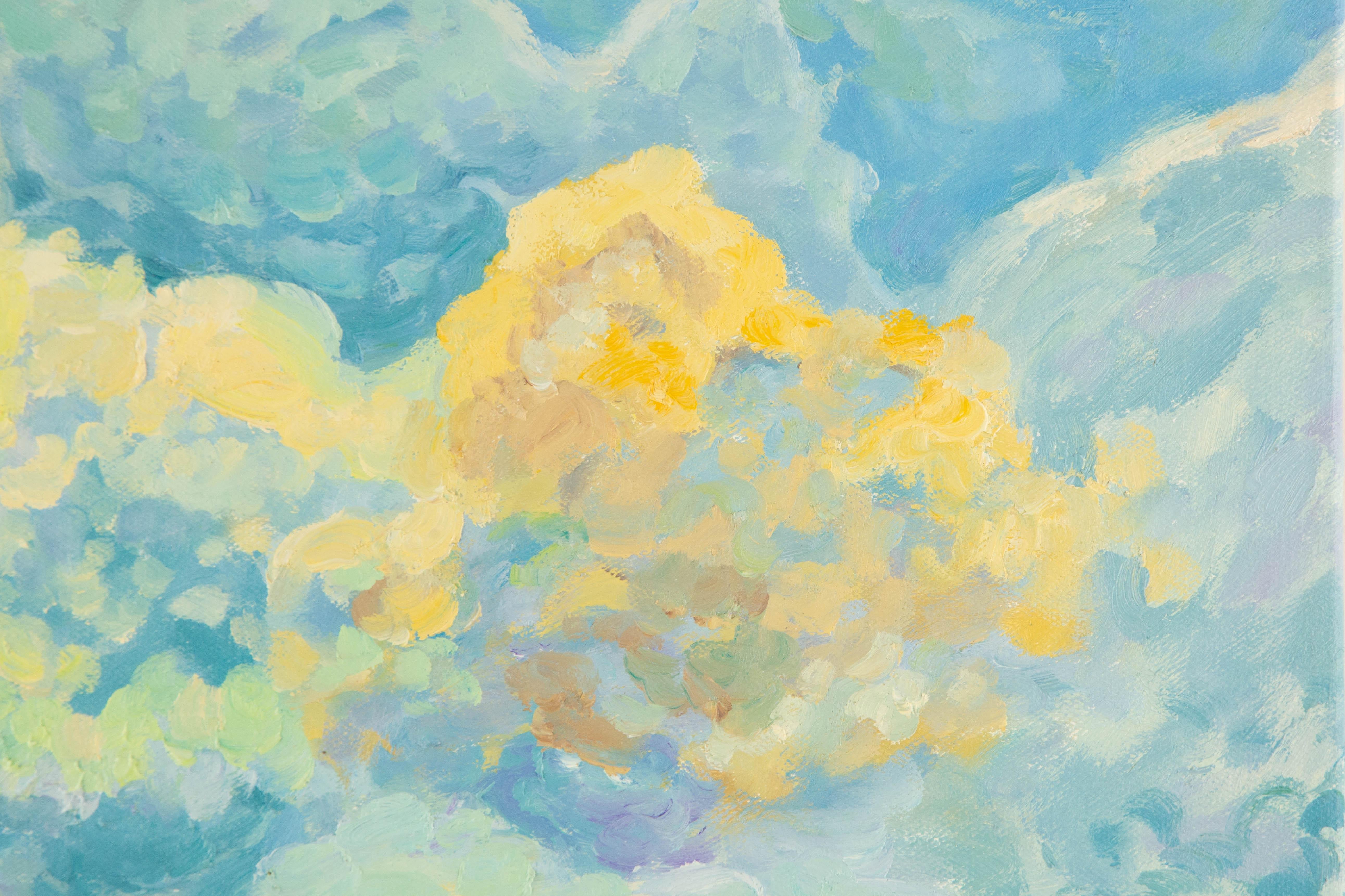 Tianyu Pan Landscape Original Oil On Canvas 