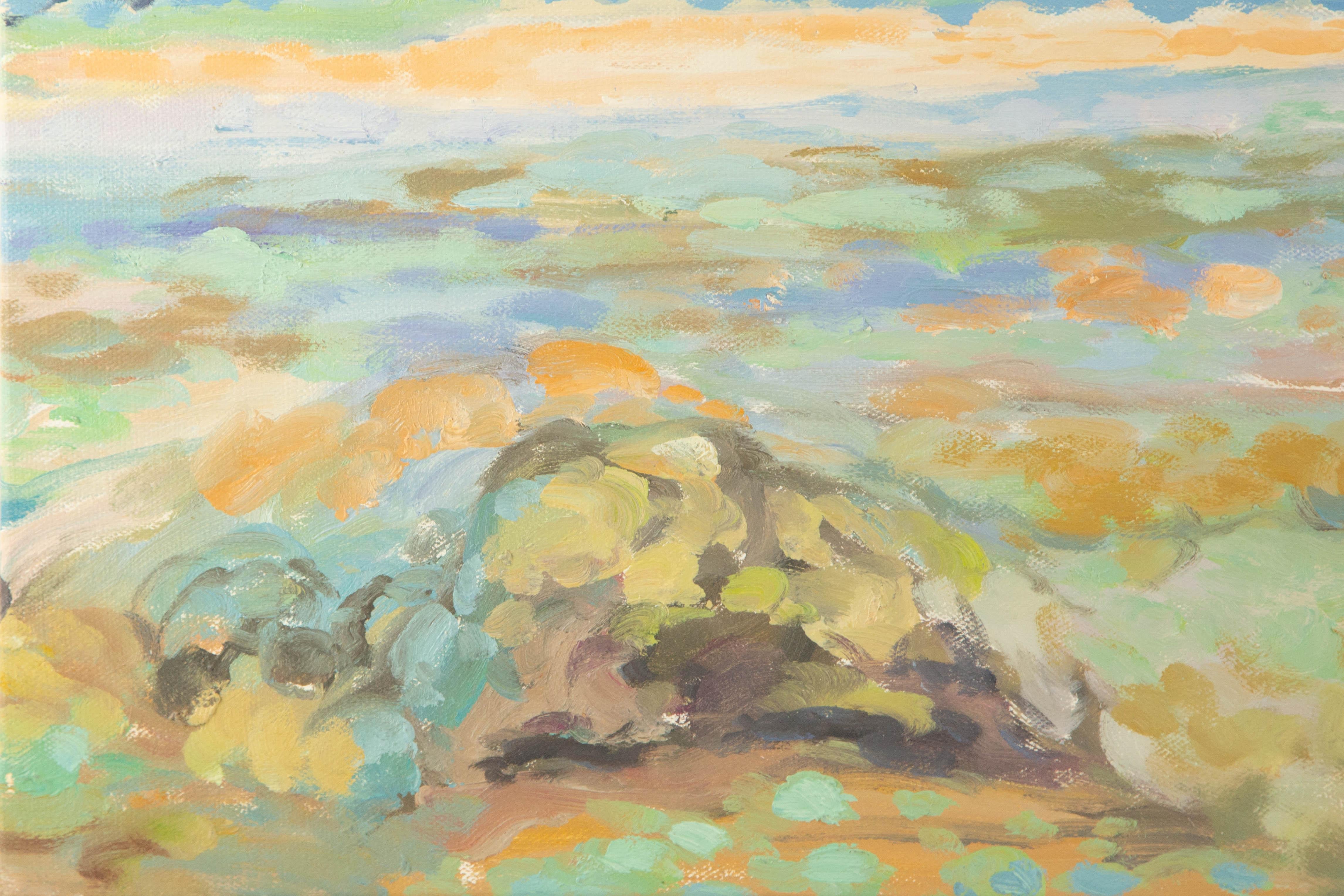 Tianyu Pan Landscape Original Oil On Canvas 