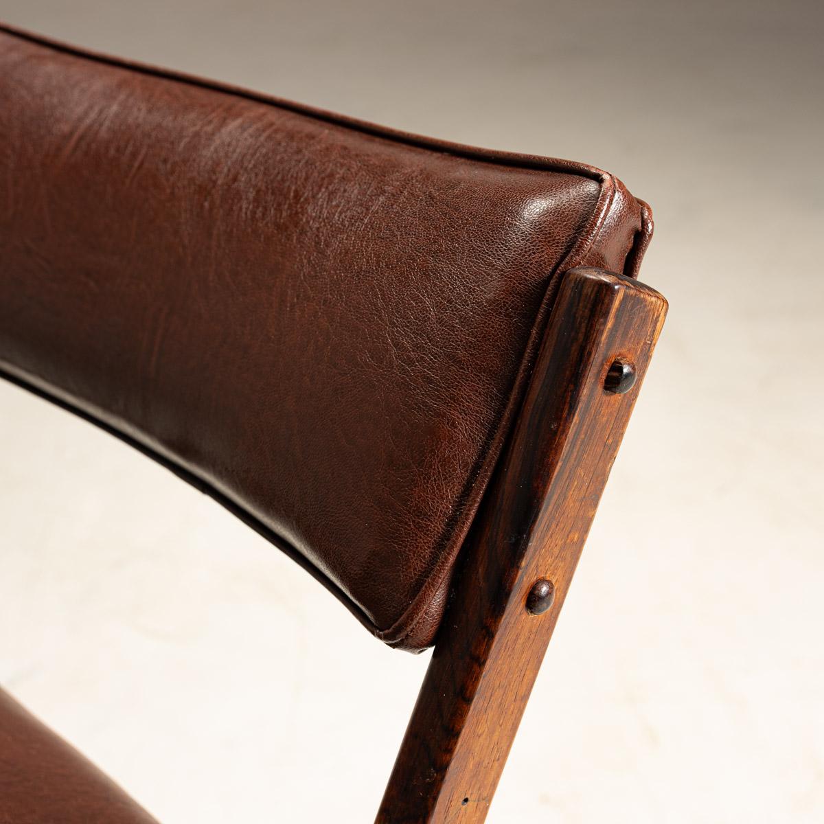 Sedie da pranzo 'Tião', di Sergio Rodrigues, design brasiliano del metà del secolo scorso in vendita 1