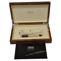 Vintage Tibaldi Pen for Bentley Mulsanne Fountain Pen, 37/ 90, Dark Stained Varvona Pen