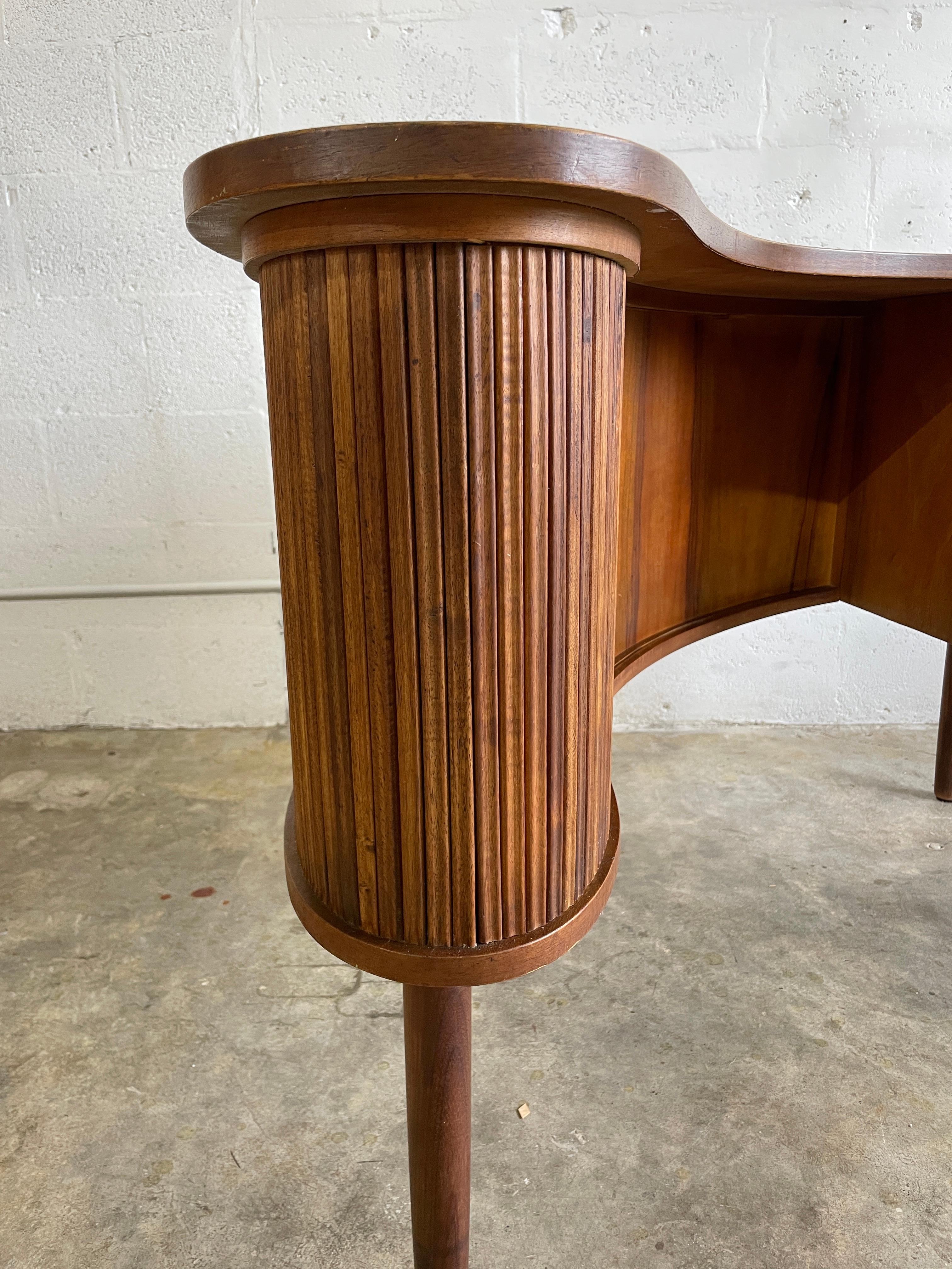 Mid-Century Modern Tibergaard Nielsen Danish Modern Kidney Boomerang Desk