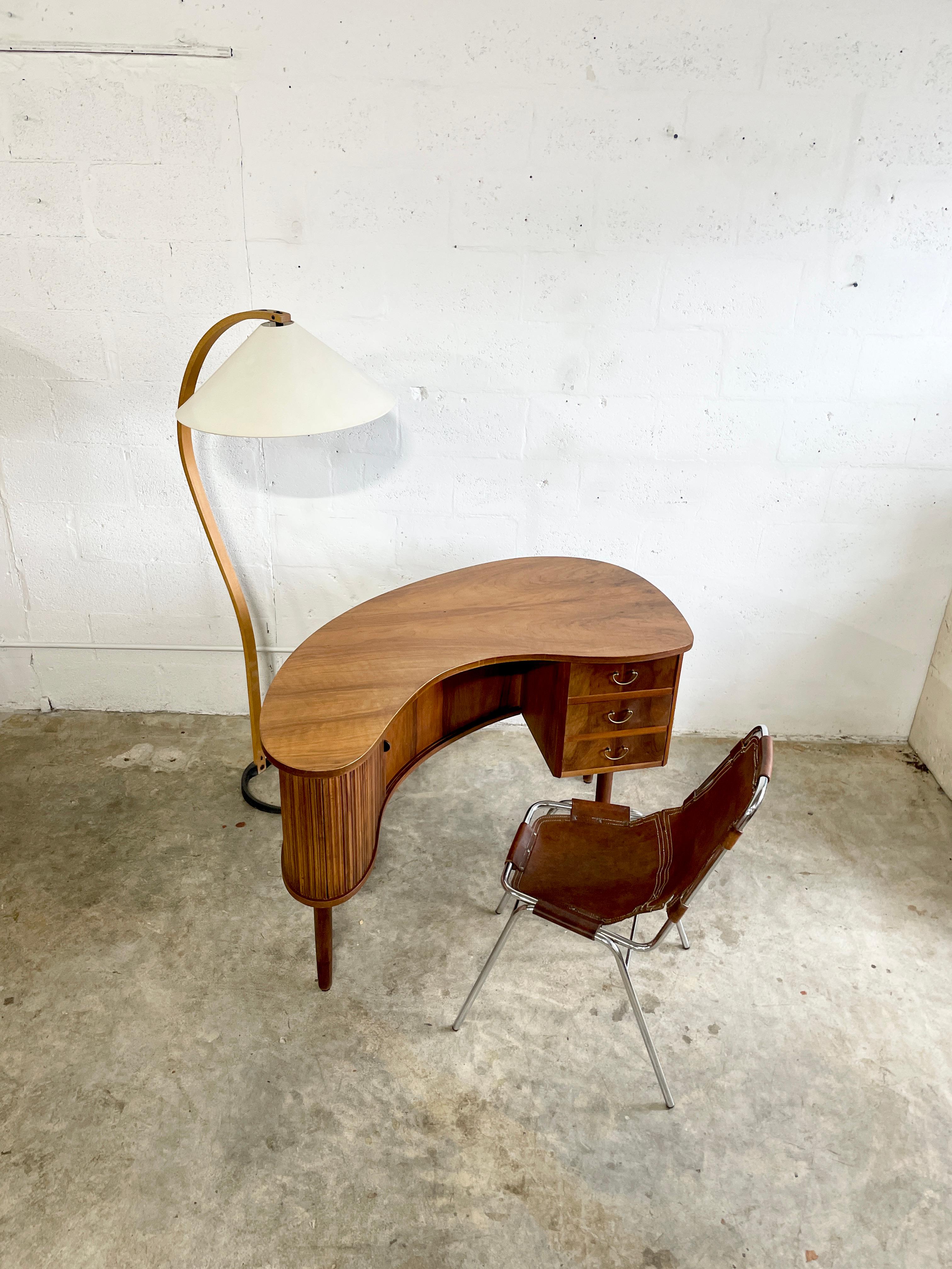 Tibergaard Nielsen Danish Modern Kidney Boomerang Desk 1