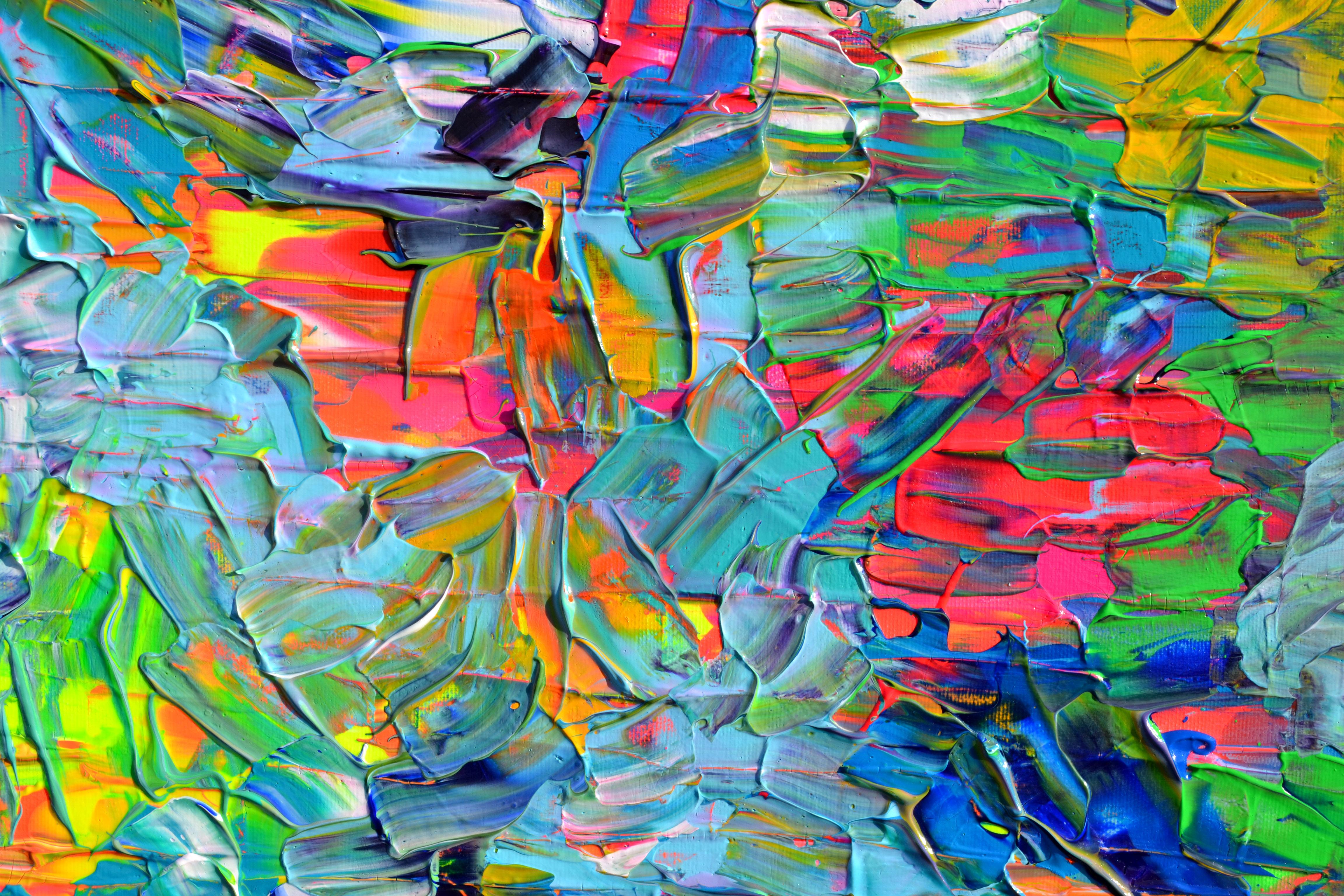 Palette - Abstract Painting by Tiberiu Soos