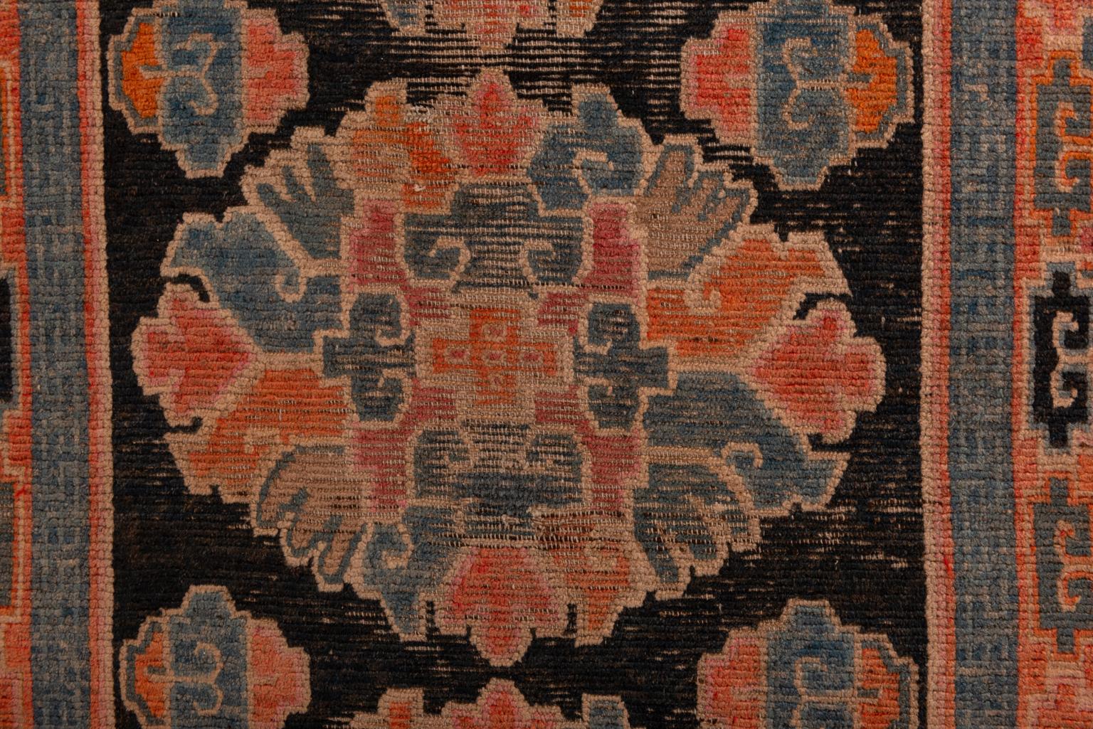 Tibetan Antique Carpet from Private Collection For Sale 4