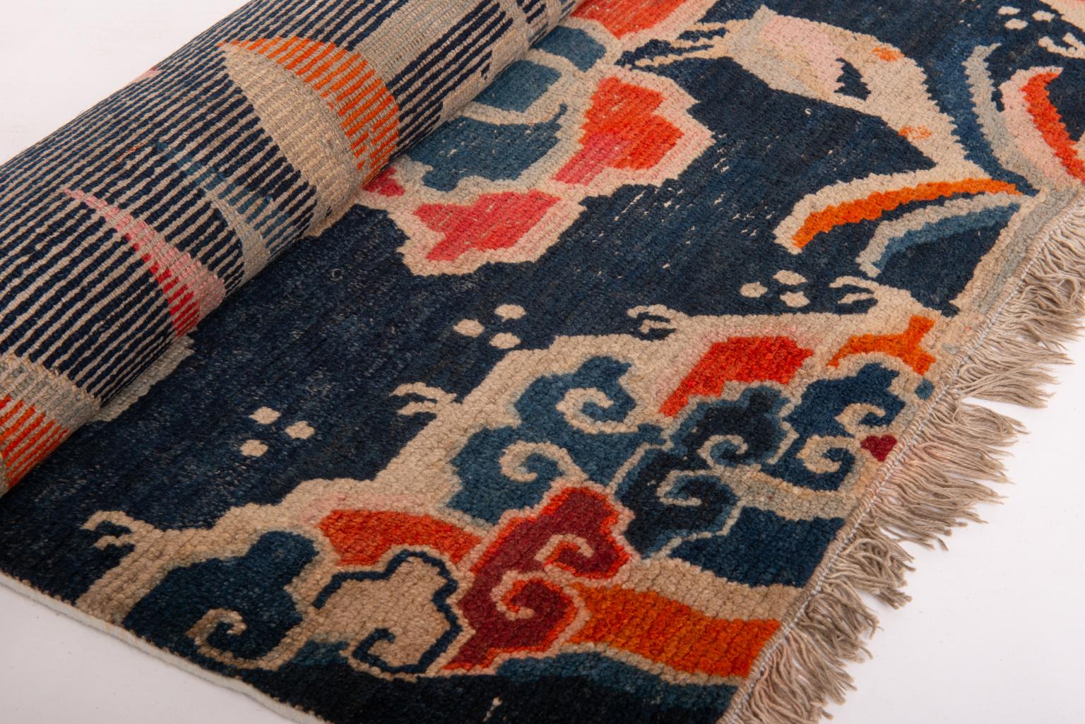 Tibetan Antique Carpet from Private Collection 6