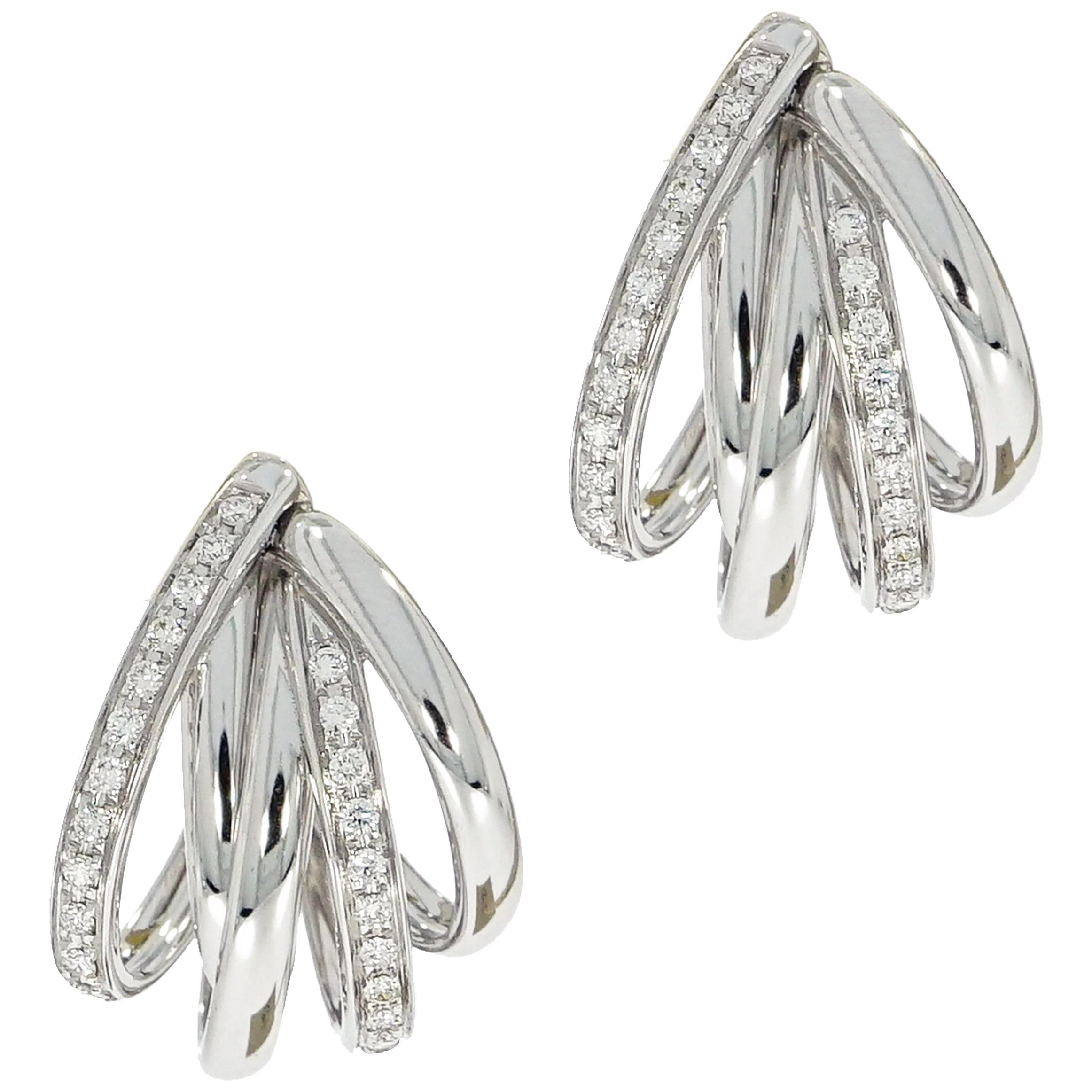 Tibet Diamond White Gold Earrings by Mattioli