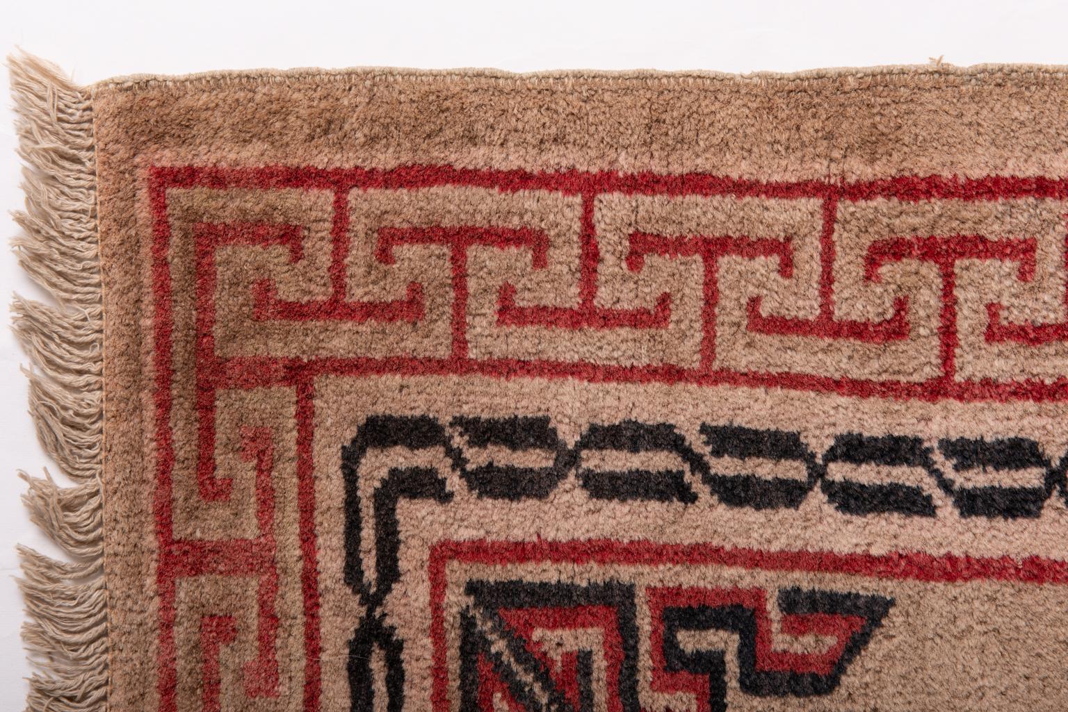 Chinese Export Tibetan Vintage Carpet For Sale