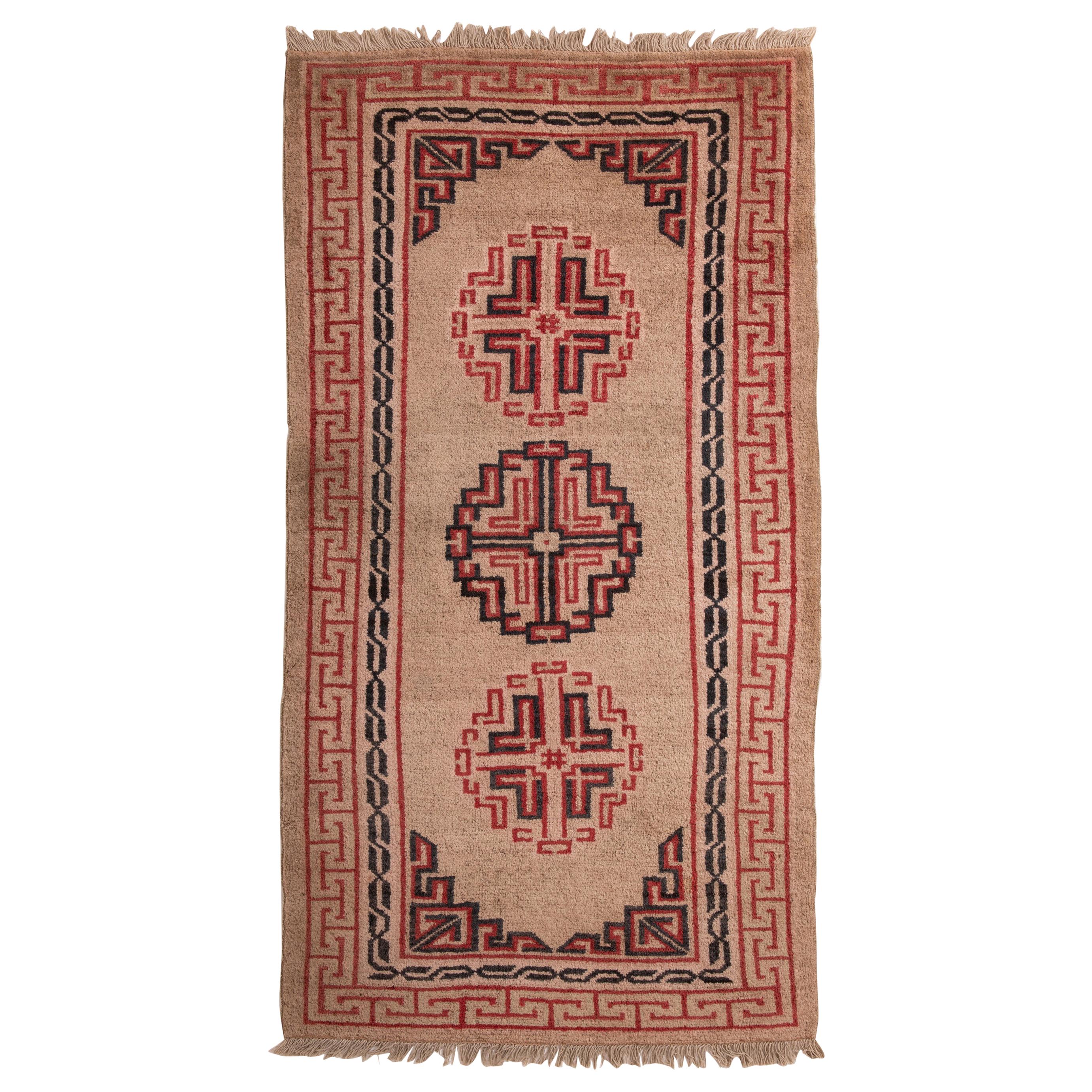 Simply Elegant Tibetan Vintage Carpet