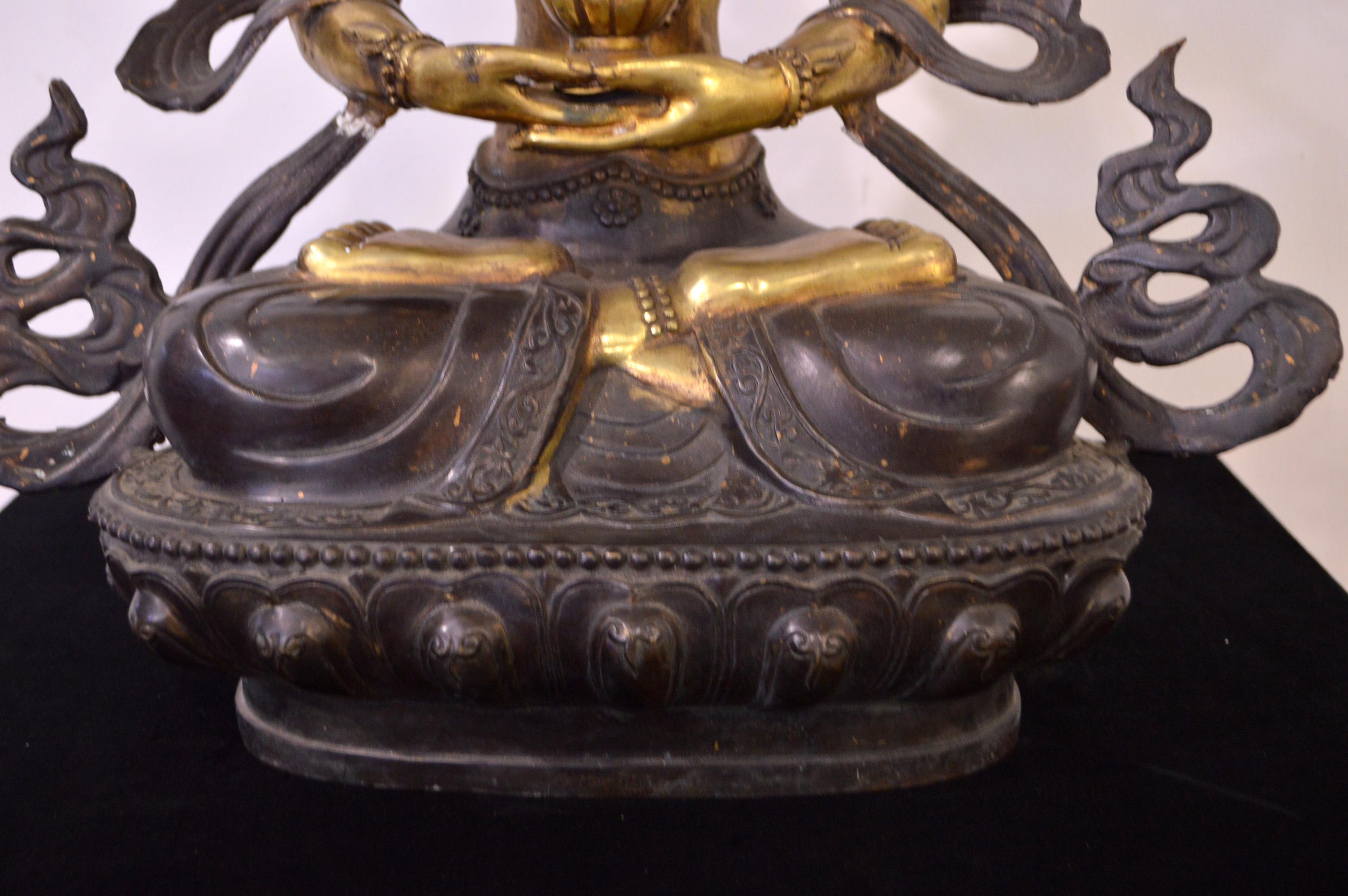Tibetan 20th Century Bronze Statue of Tara 2