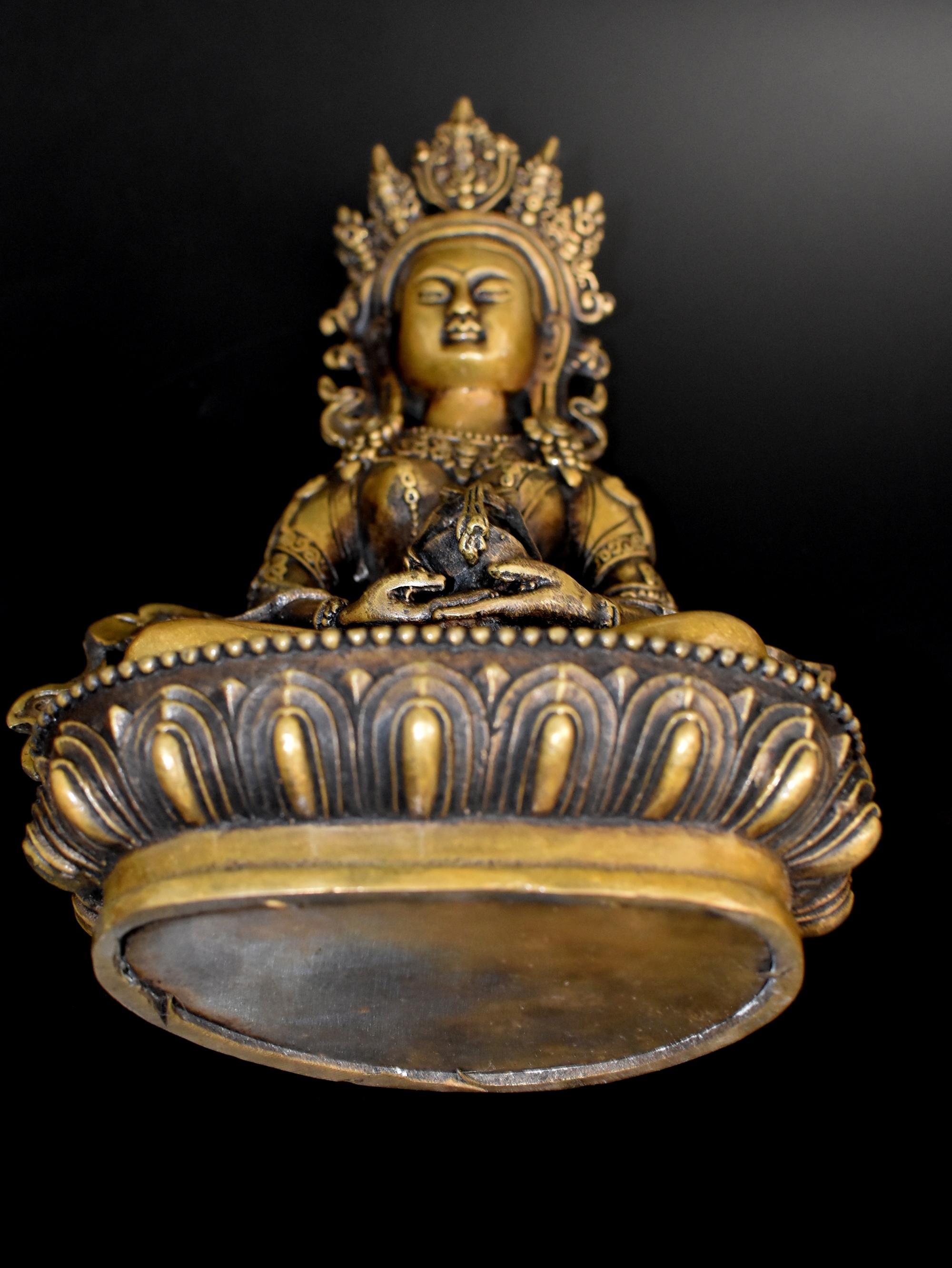 Bouddha tibétain Amitayus tibétain en vente 14